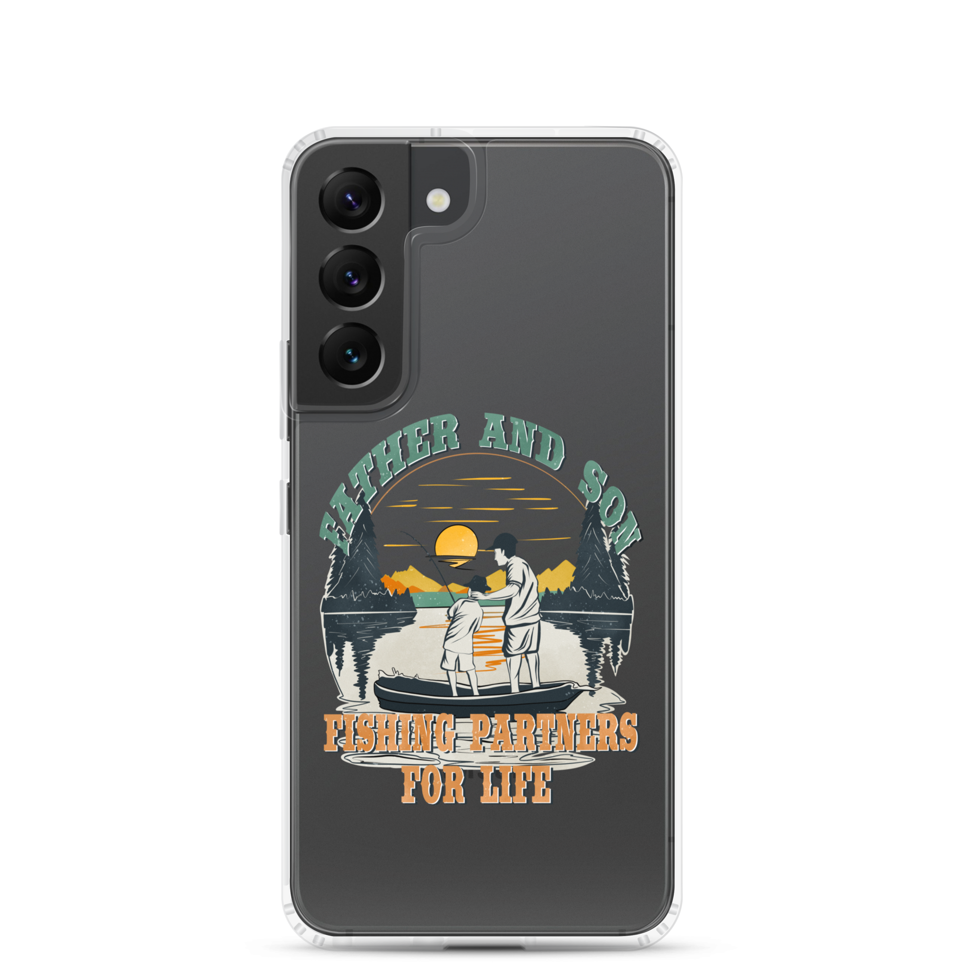 Father And Son Fishing Partners For Life Clear Case for Samsung®