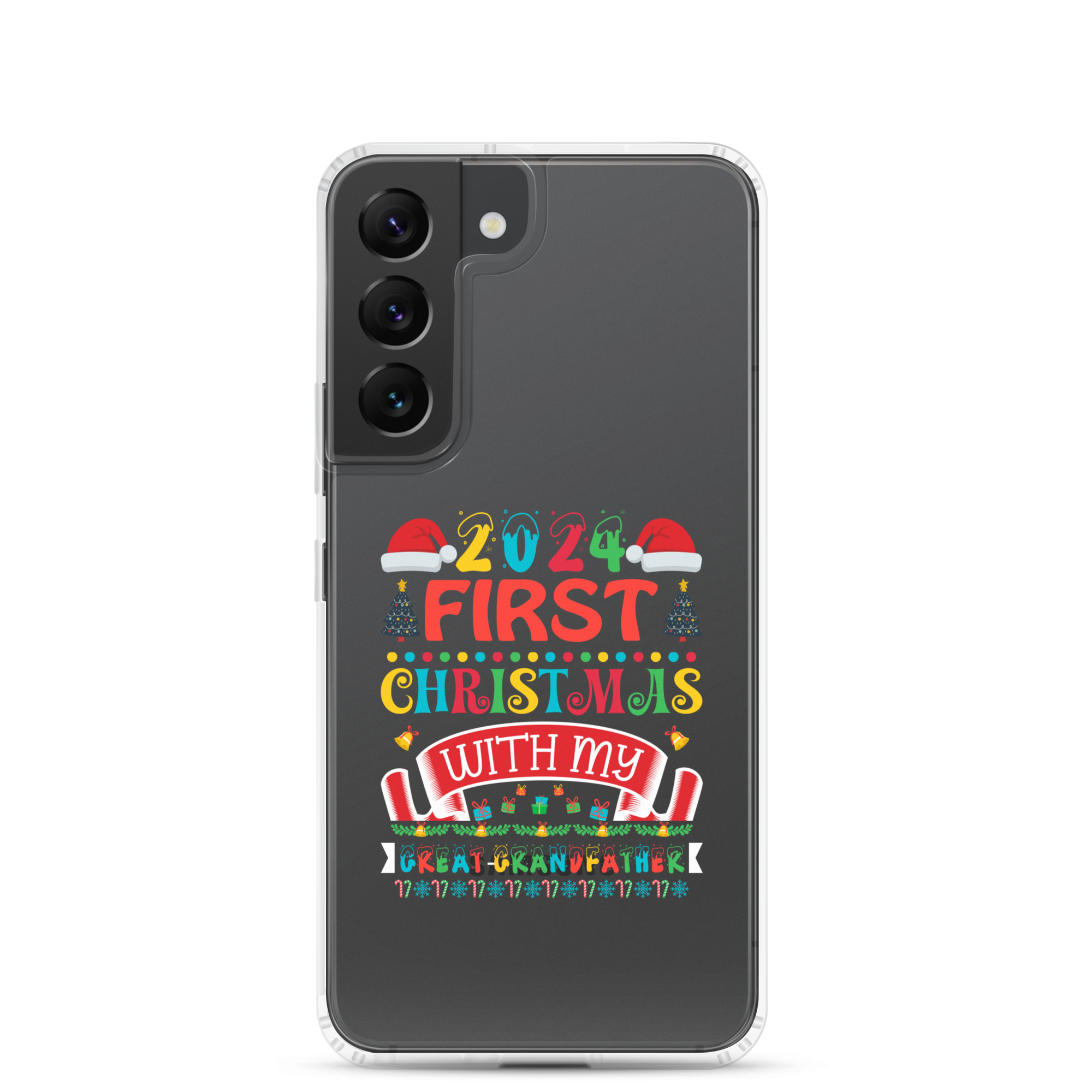 2024 My First Christmas With My Great Grandfather Clear Case for Samsung®