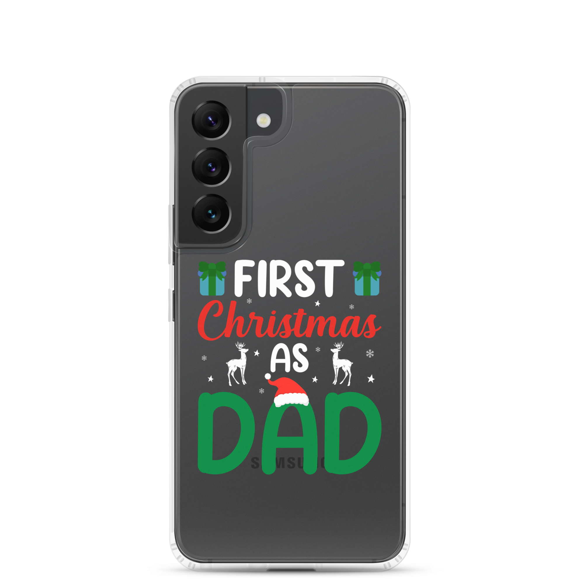 First Christmas As Dad Clear Case for Samsung®