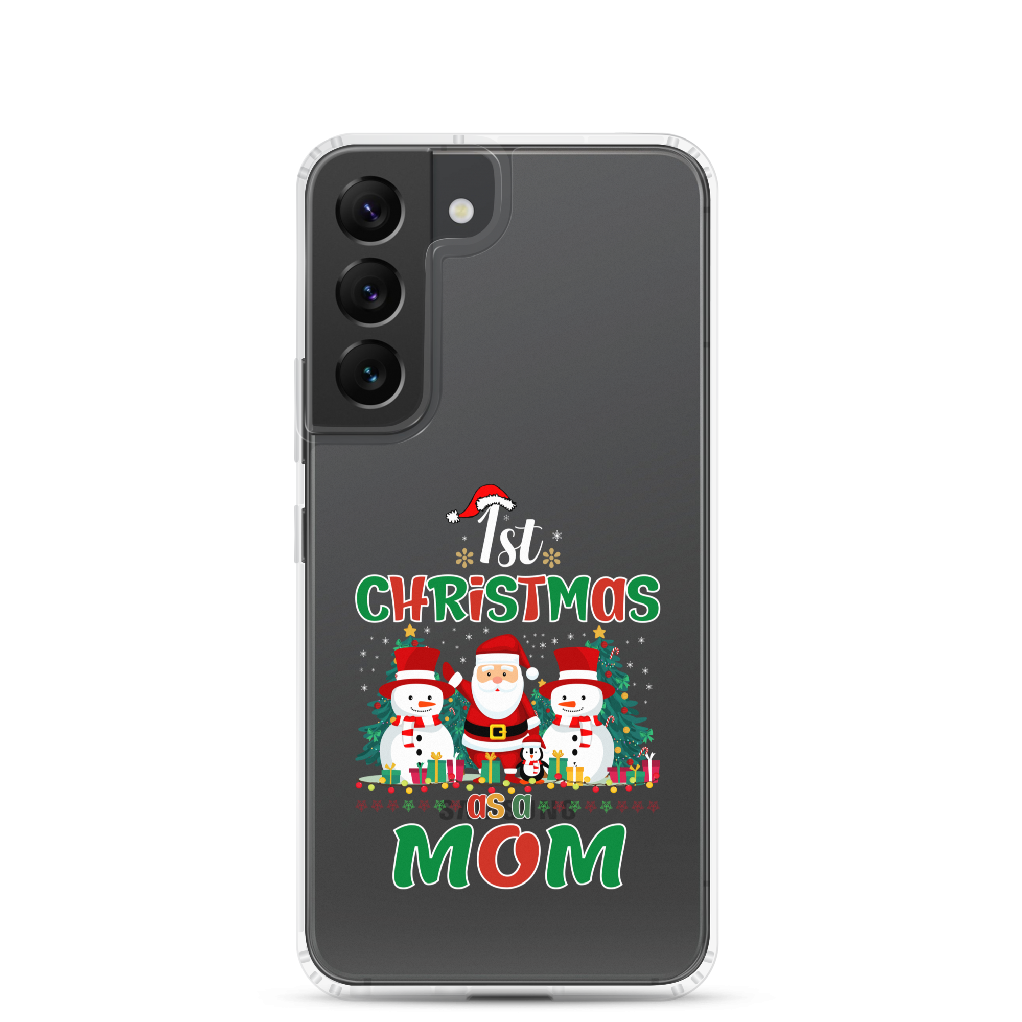 1st Christmas As A Mom Clear Case for Samsung®