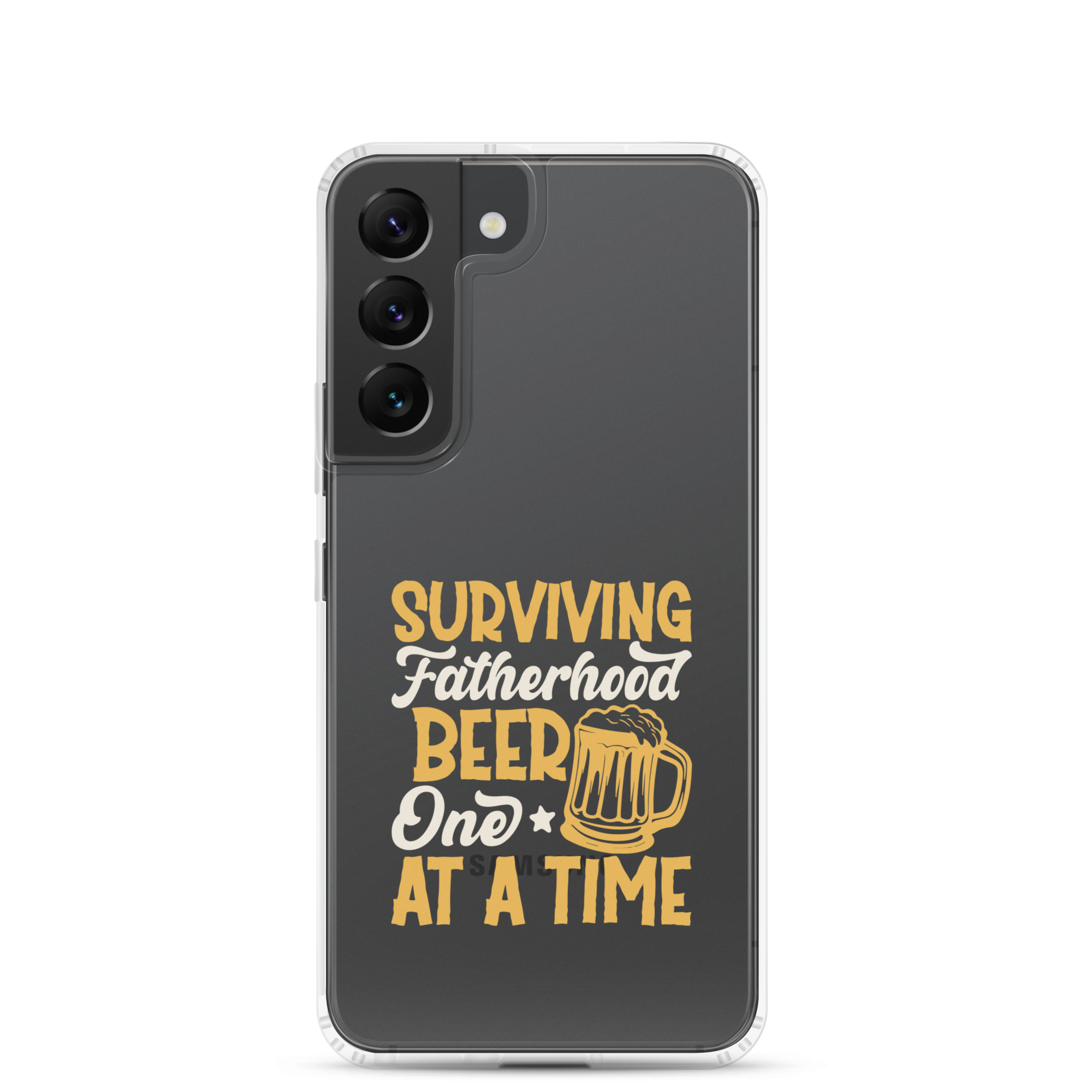 Surviving Fatherhood One Beer At A time Clear Case for Samsung®