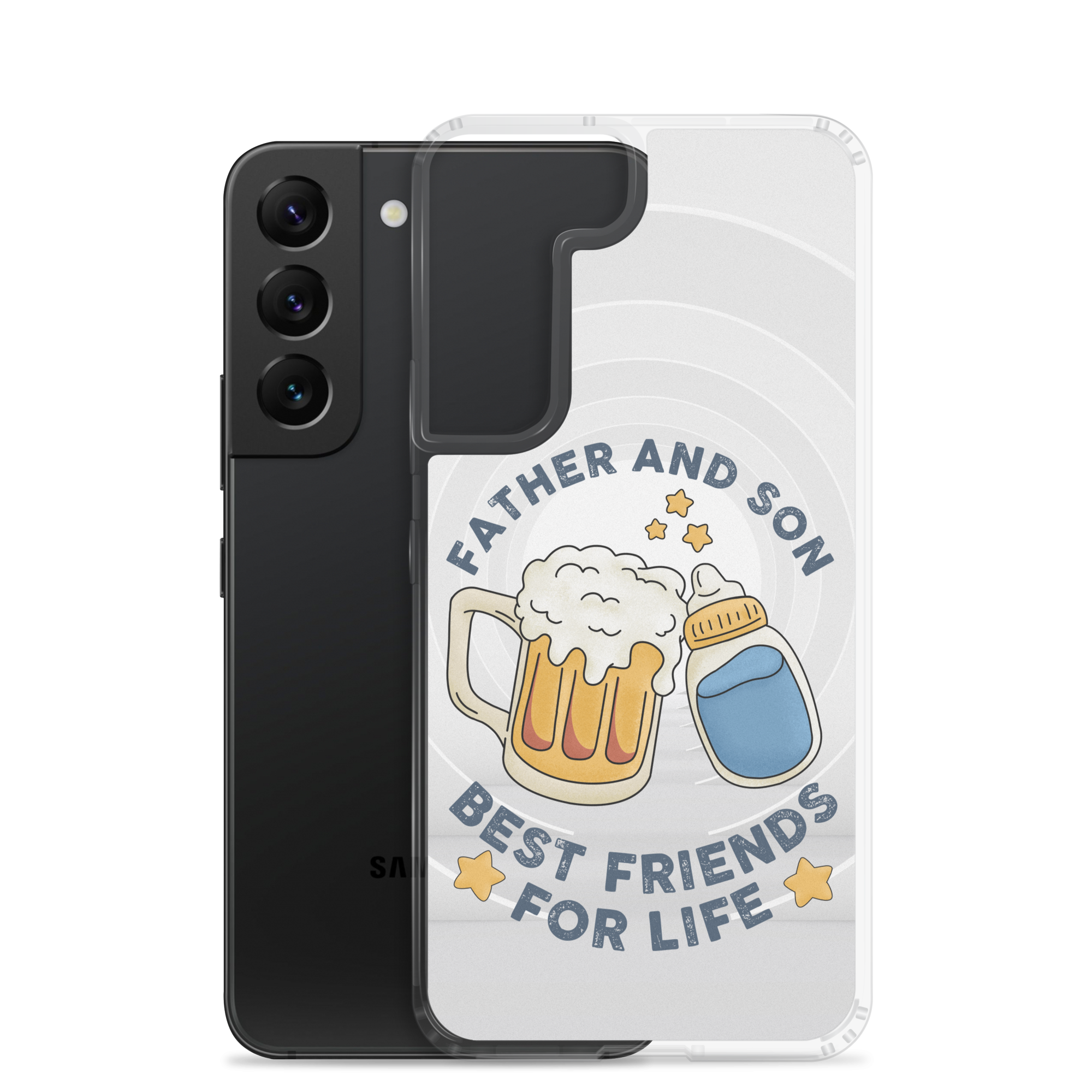 Father And Son Best Friends For Life Clear Case for Samsung®