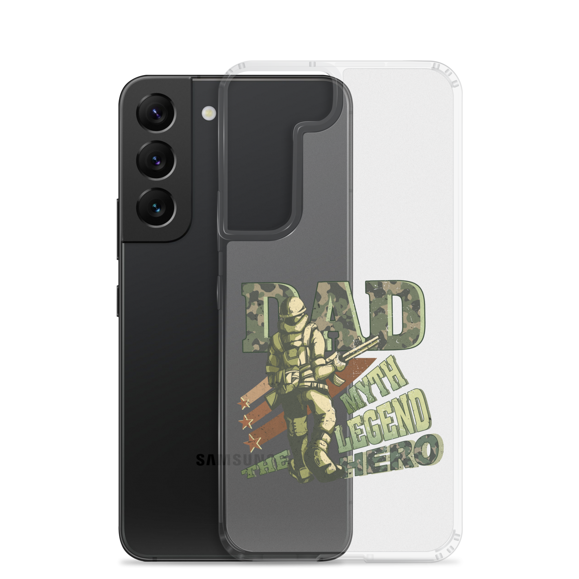 Dad The Myth The Legend The Hero Clear Case for Samsung®