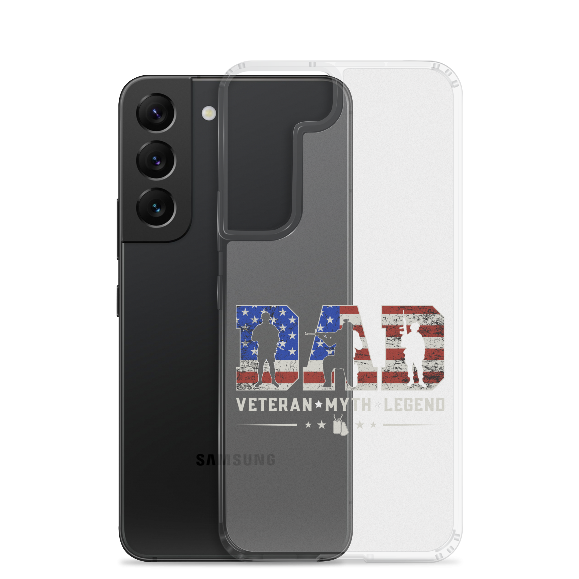 Dad Veteran Myth Legend Clear Case for Samsung®