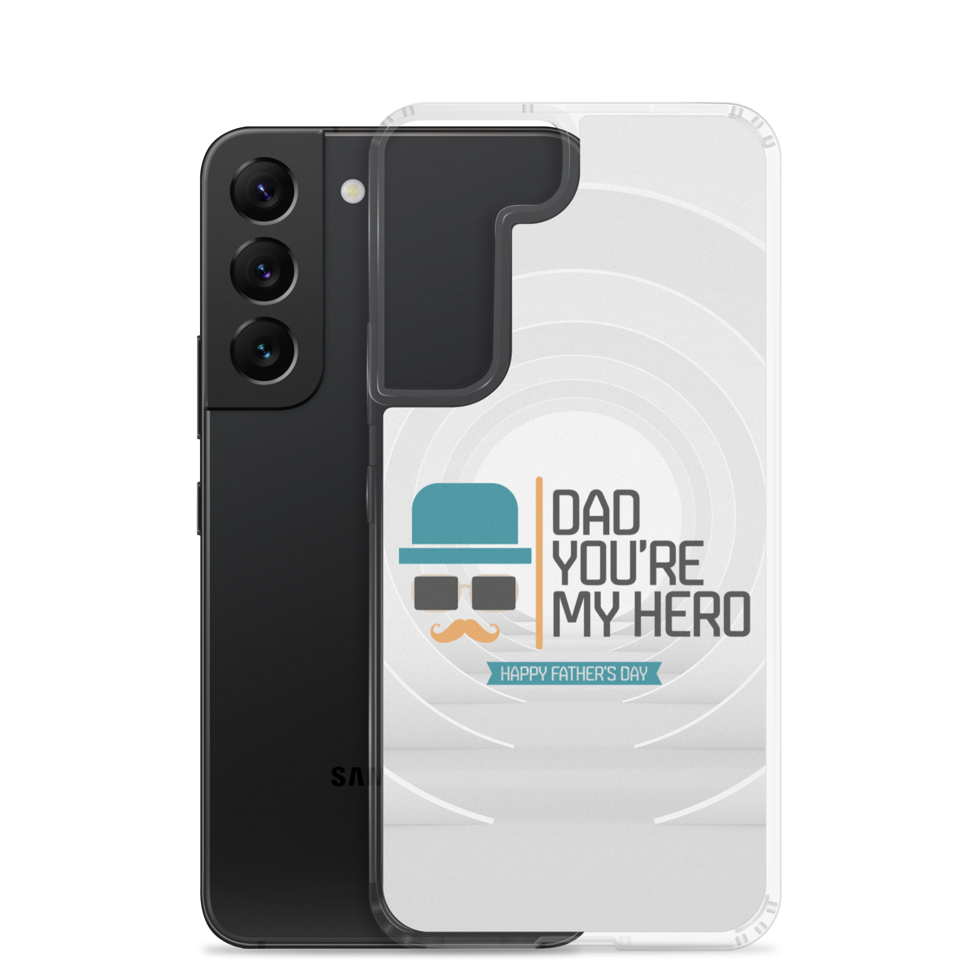 Dad You're My Hero Happy Father's Day Clear Case for Samsung®