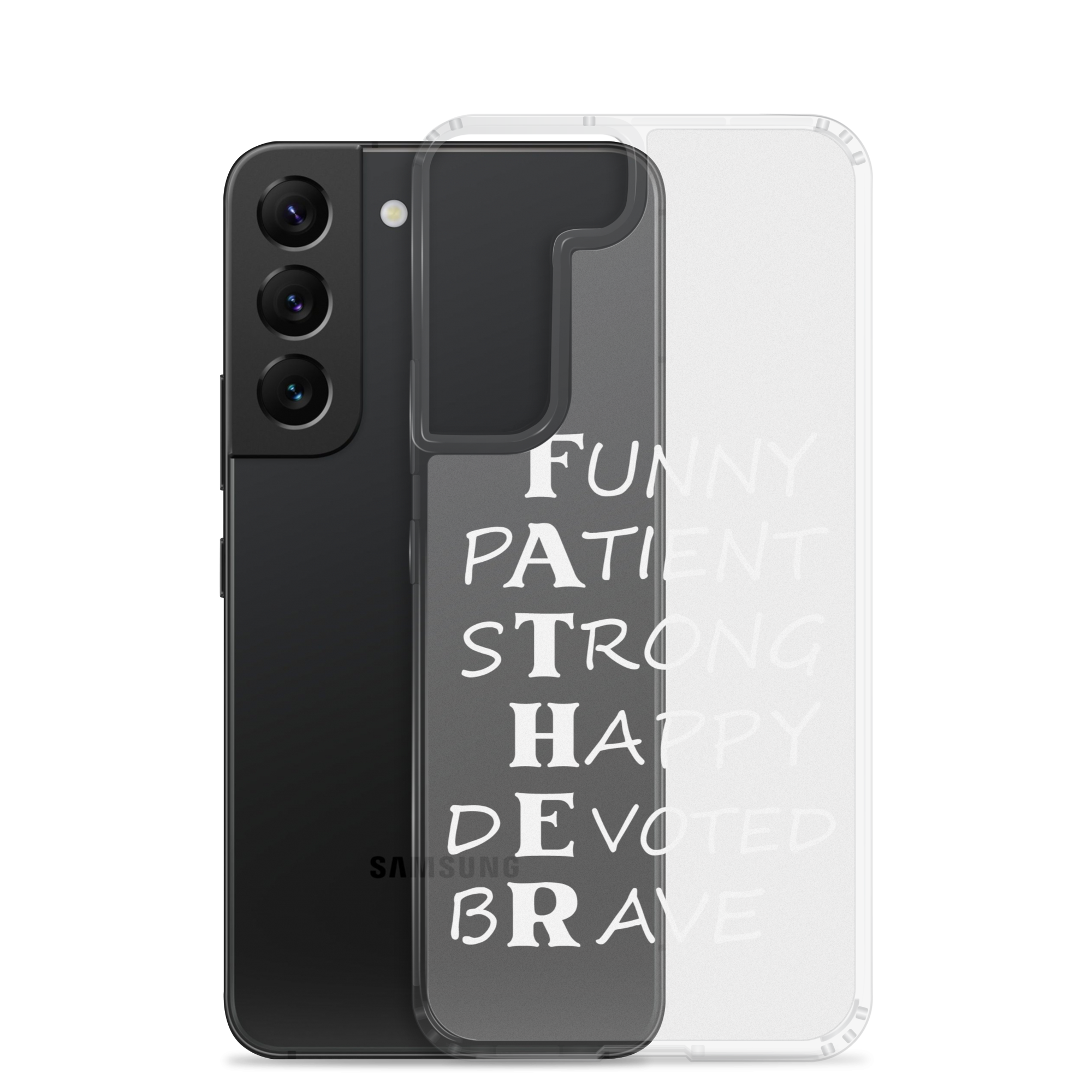 Funny Patient Strong Happy Devoted Brave Clear Case for Samsung®