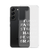 Funny Patient Strong Happy Devoted Brave Clear Case for Samsung®