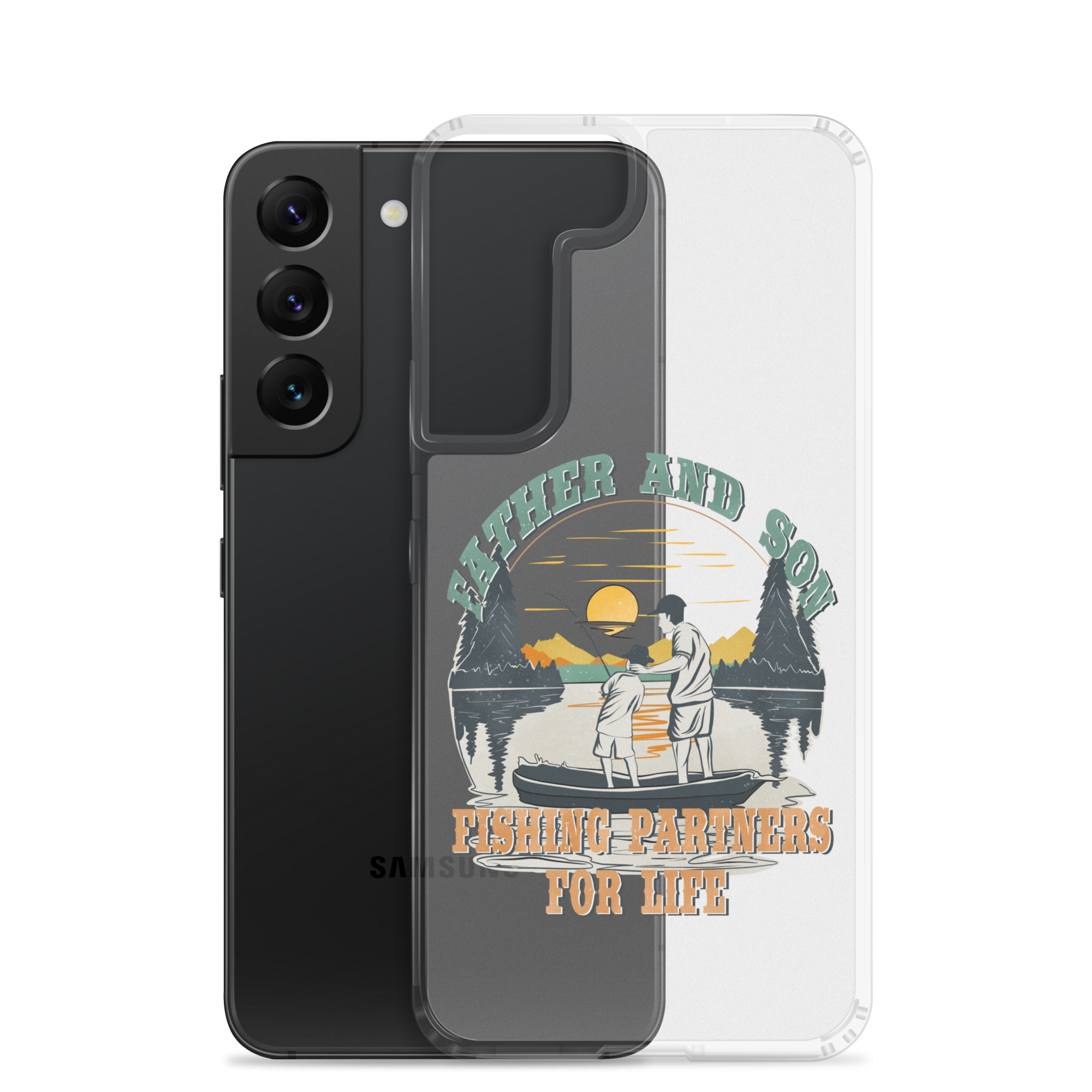 Father And Son Fishing Partners For Life Clear Case for Samsung®