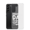 Cheer Dad Th Only Thing I Flip Is My Wallet Clear Case for Samsung®