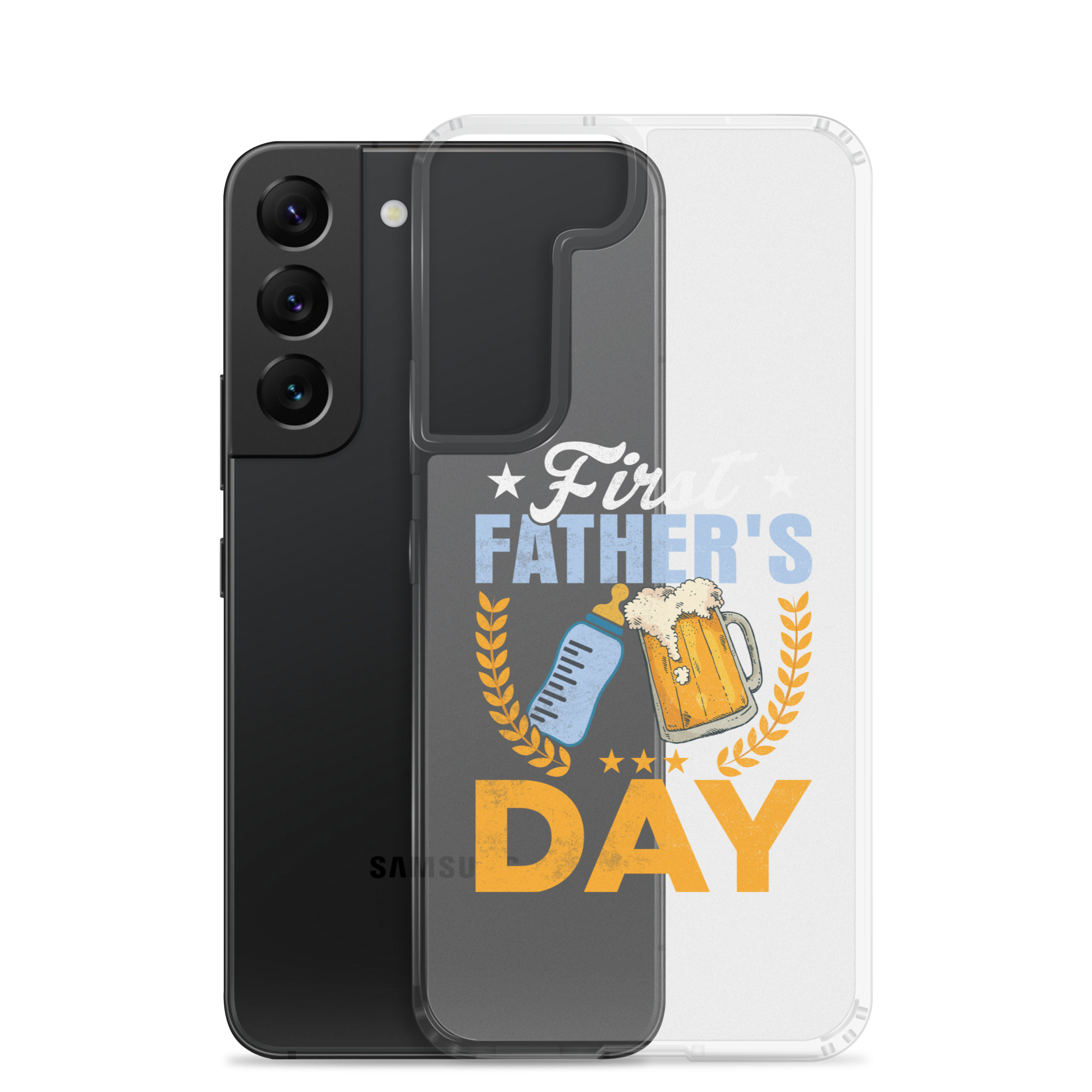 First Father's Day Clear Case for Samsung®