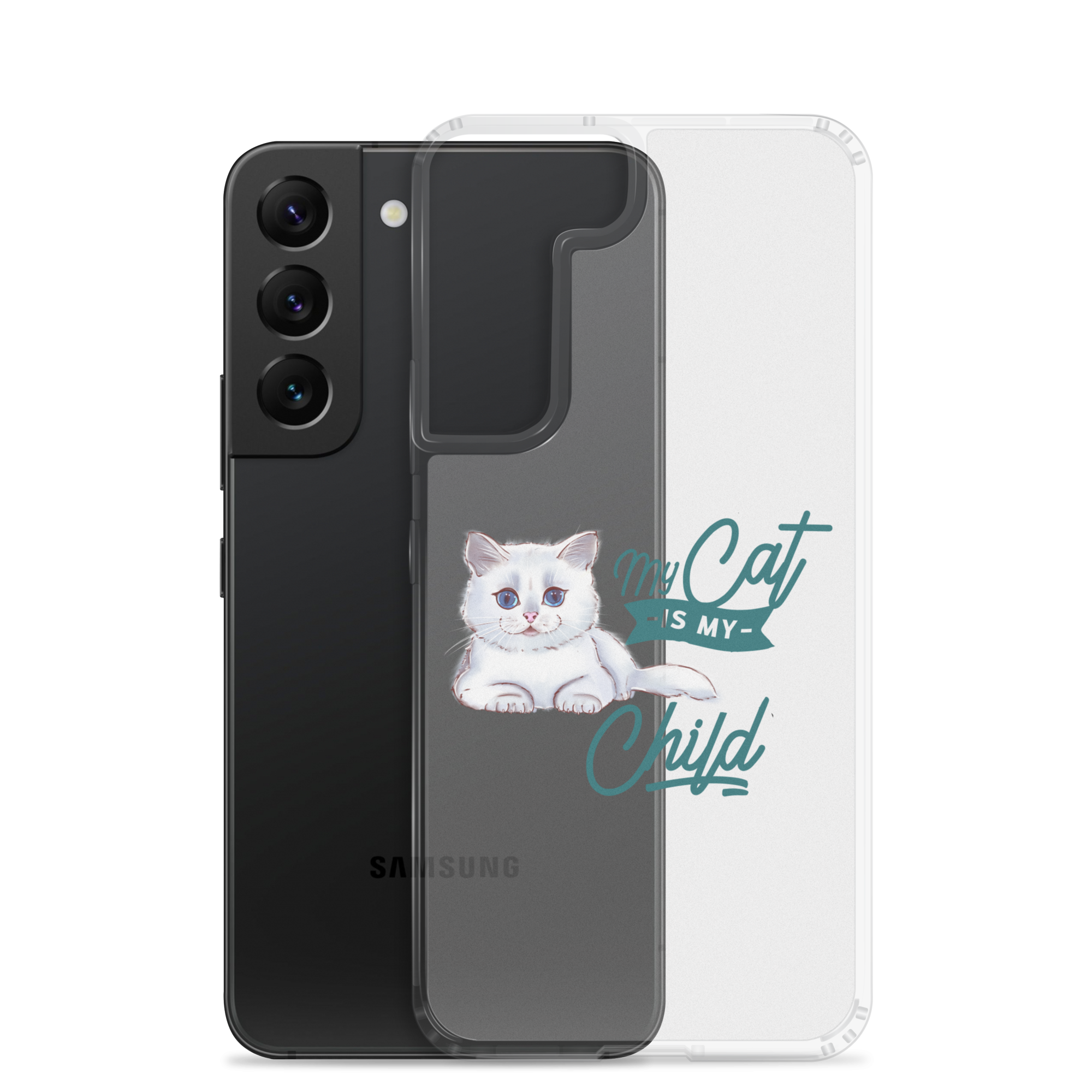 My Cat Is My Child Clear Case for Samsung®