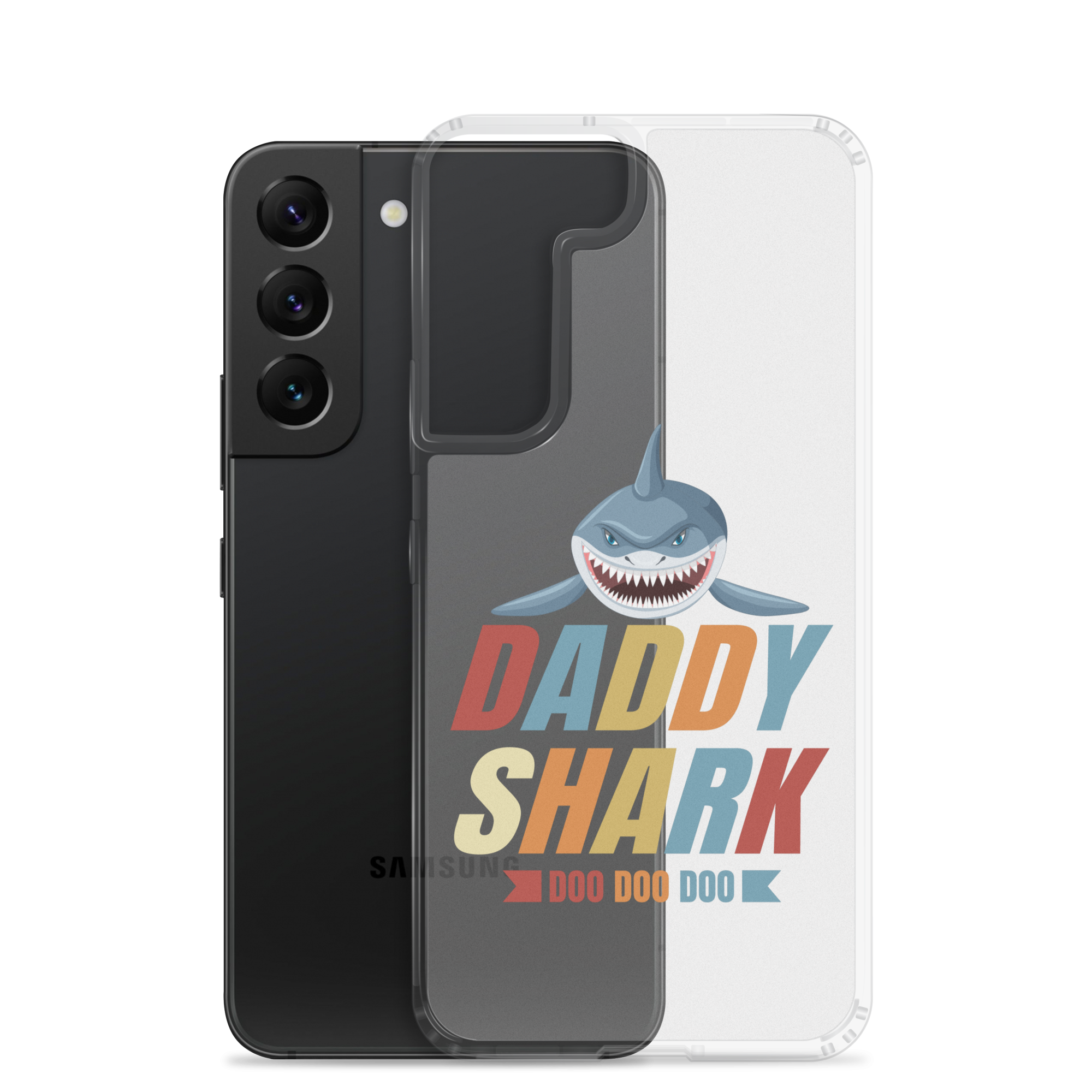 Daddy Shark Doo Doo Doo Clear Case for Samsung®