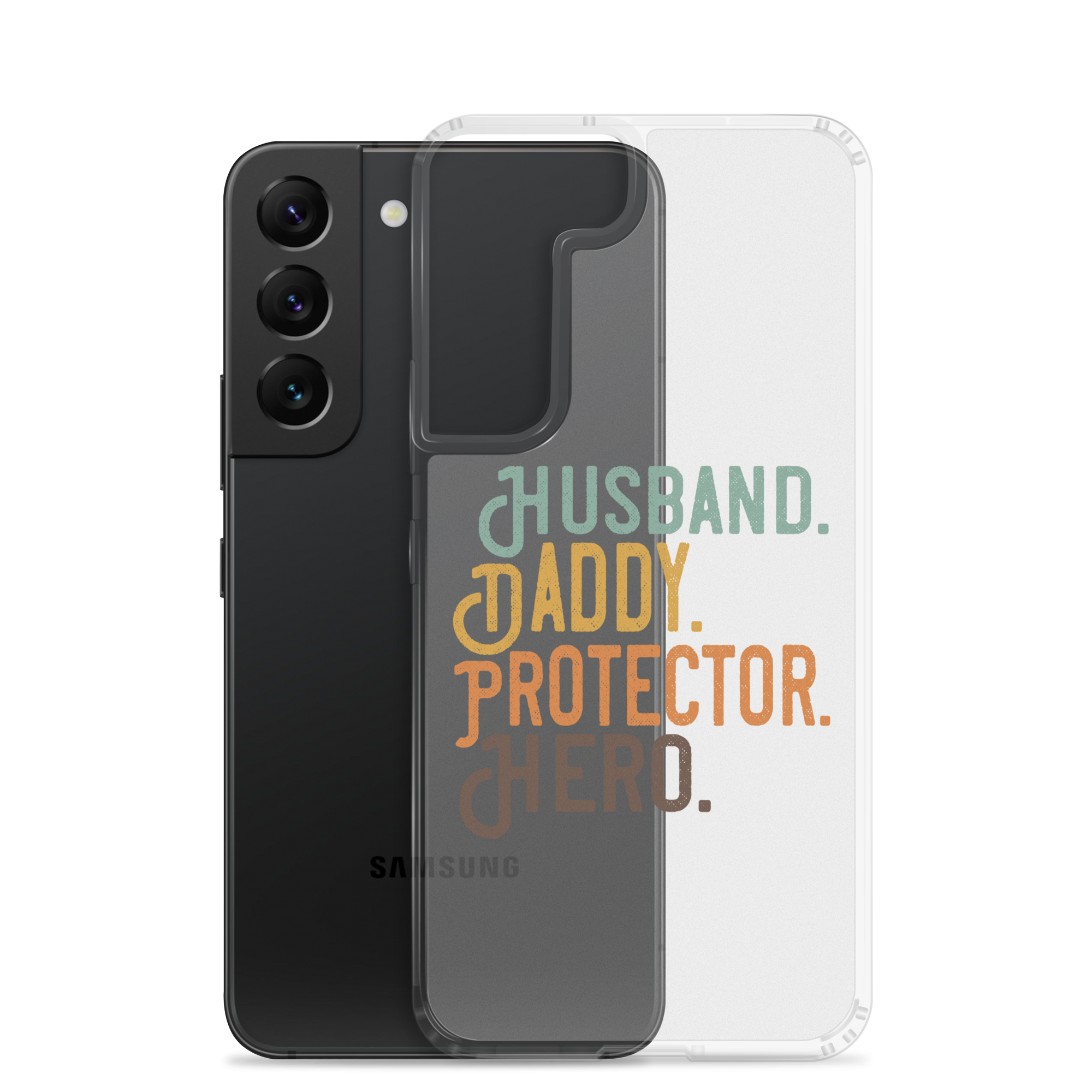 Husband. Daddy. Protector. Hero Clear Case for Samsung®