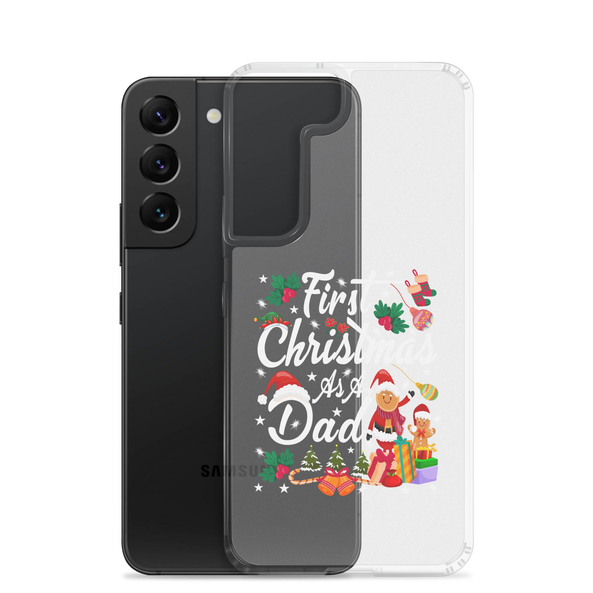 First Christmas As A Dad Clear Case for Samsung®