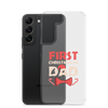 First Christmas As Dad Clear Case for Samsung®