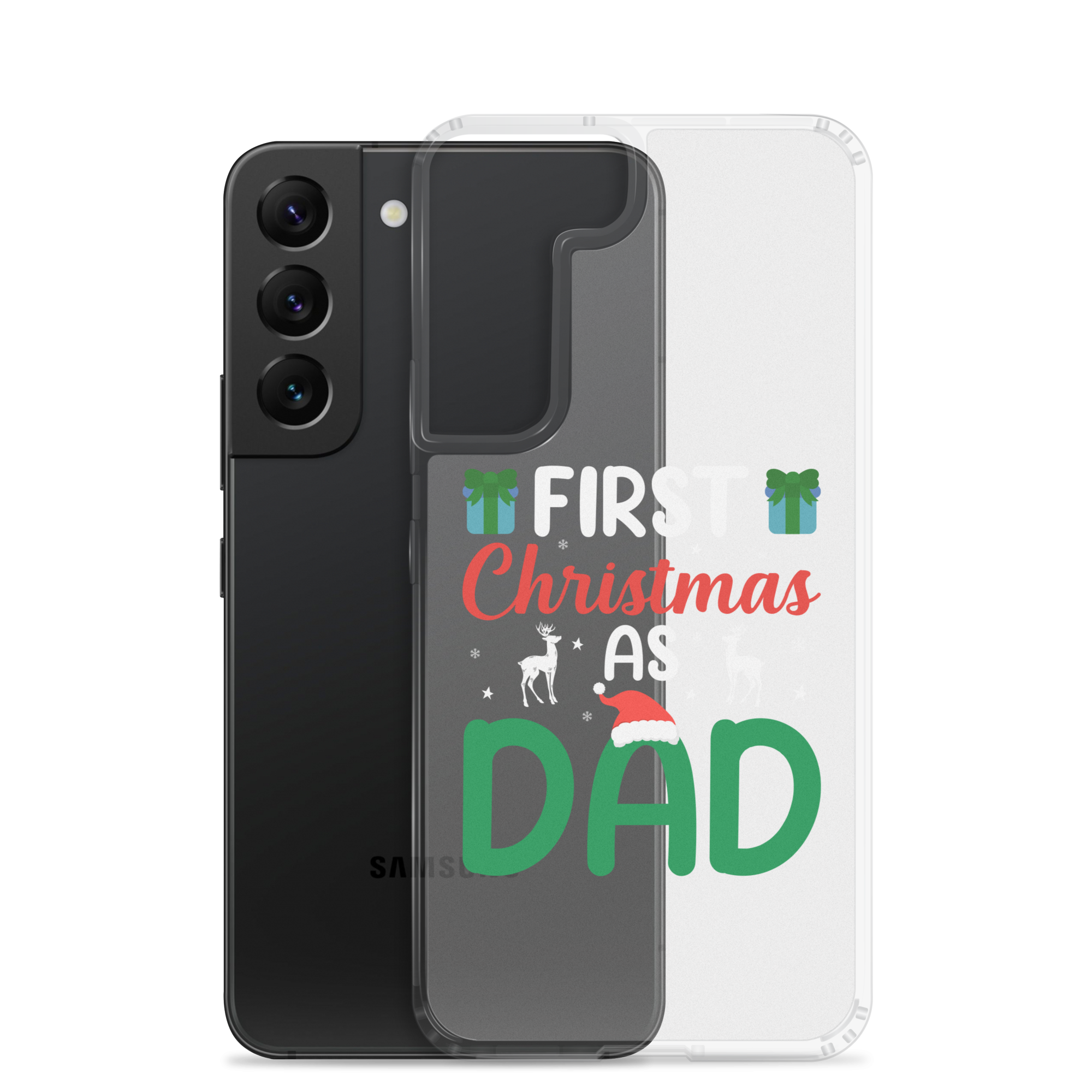 First Christmas As Dad Clear Case for Samsung®