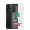 Dad Thanks For Not Pulling Out, Happy Father's Day, Love Clear Case for Samsung®