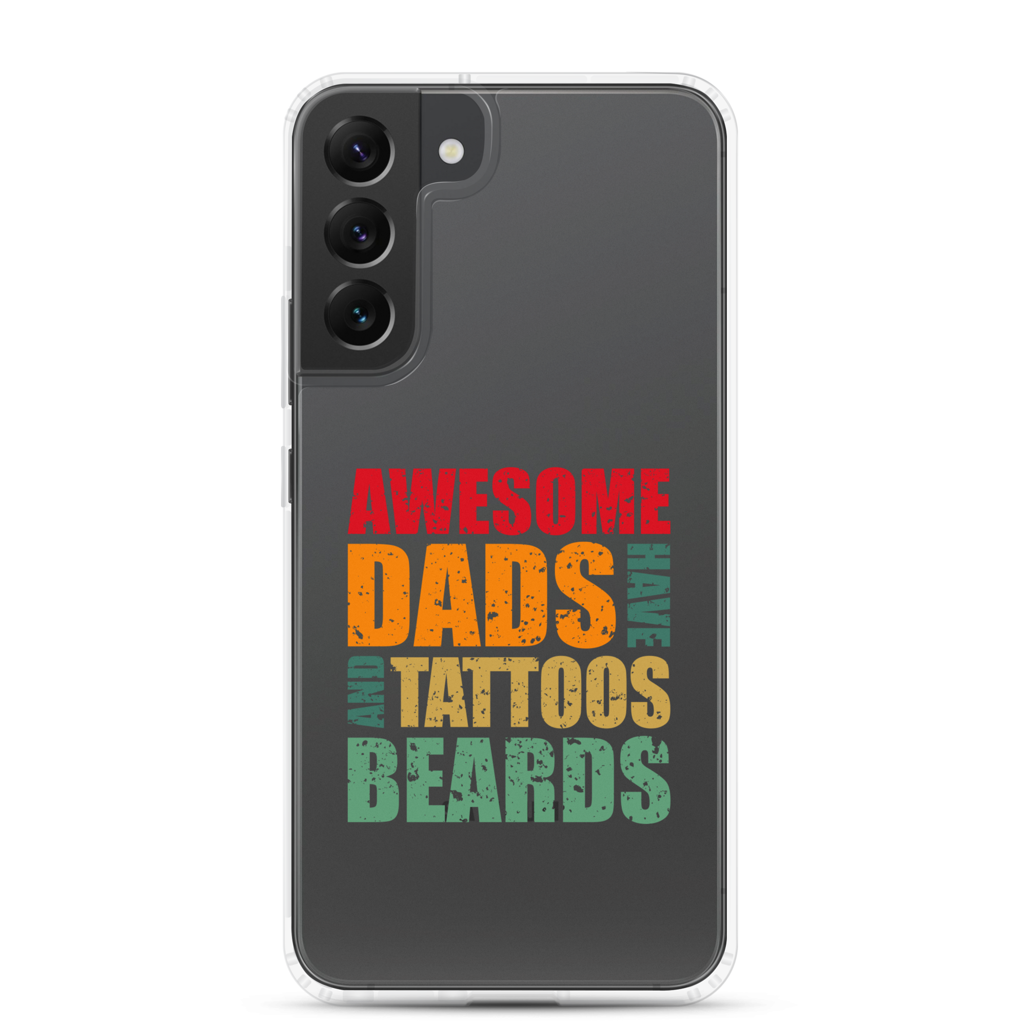 Awesome Dads Tattoos Beards Clear Case for Samsung®