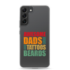 Awesome Dads Tattoos Beards Clear Case for Samsung®