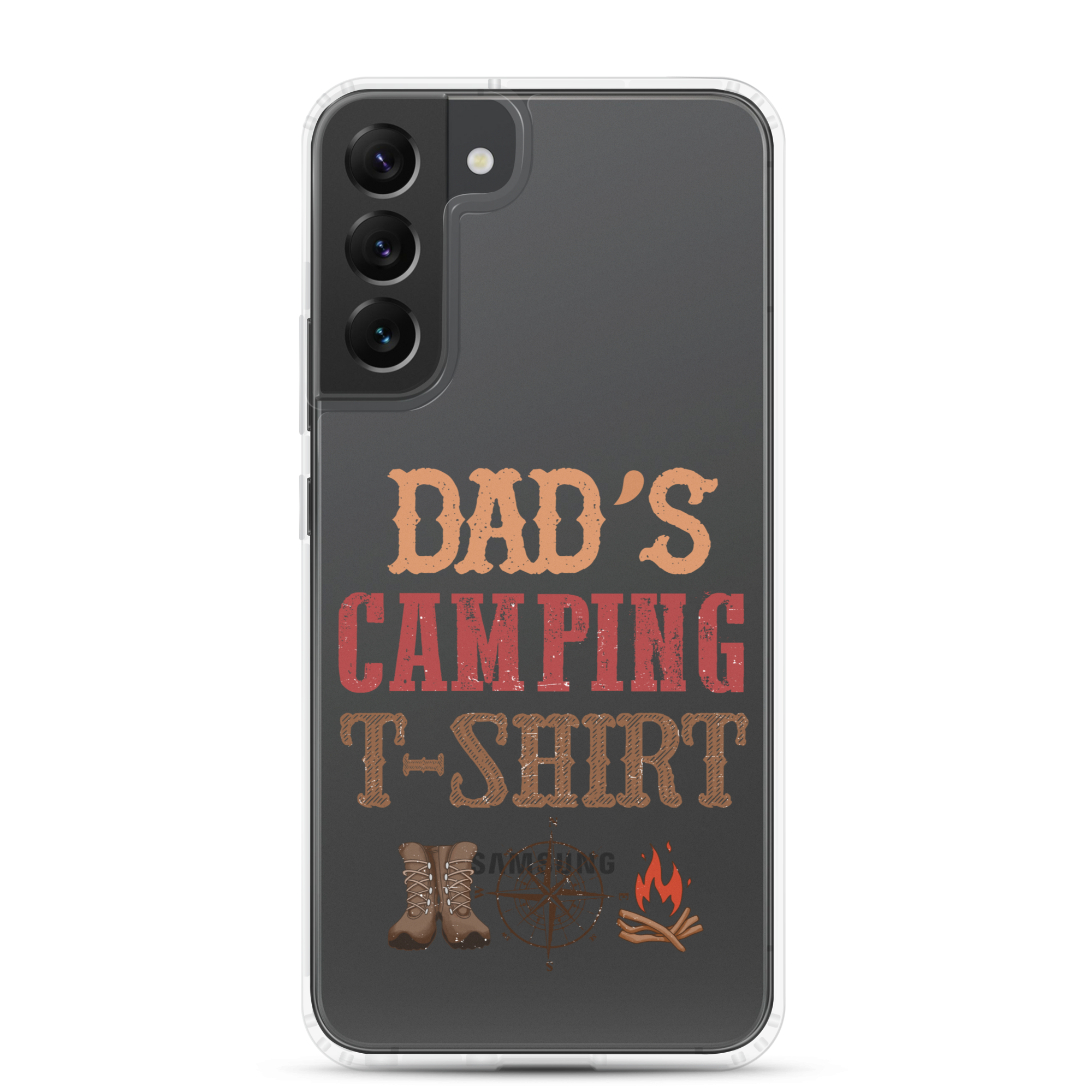 Dad's Camping T-Shirt Clear Case for Samsung®