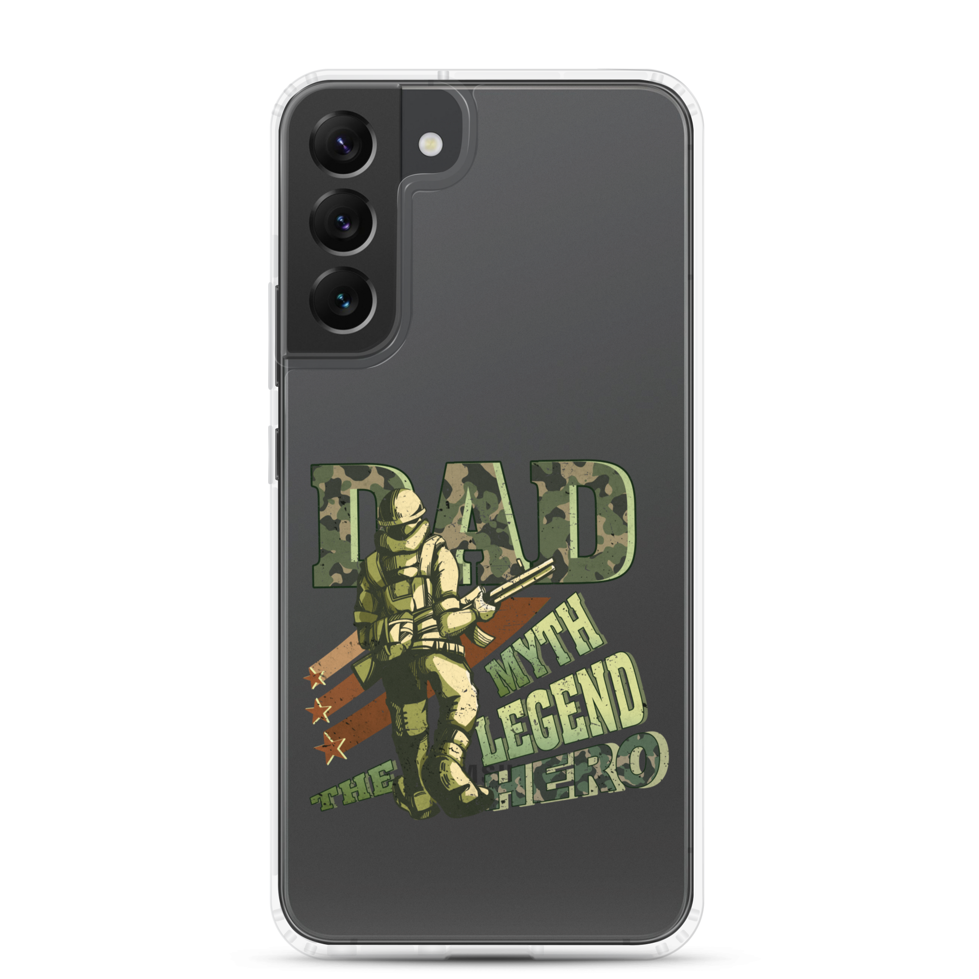 Dad The Myth The Legend The Hero Clear Case for Samsung®