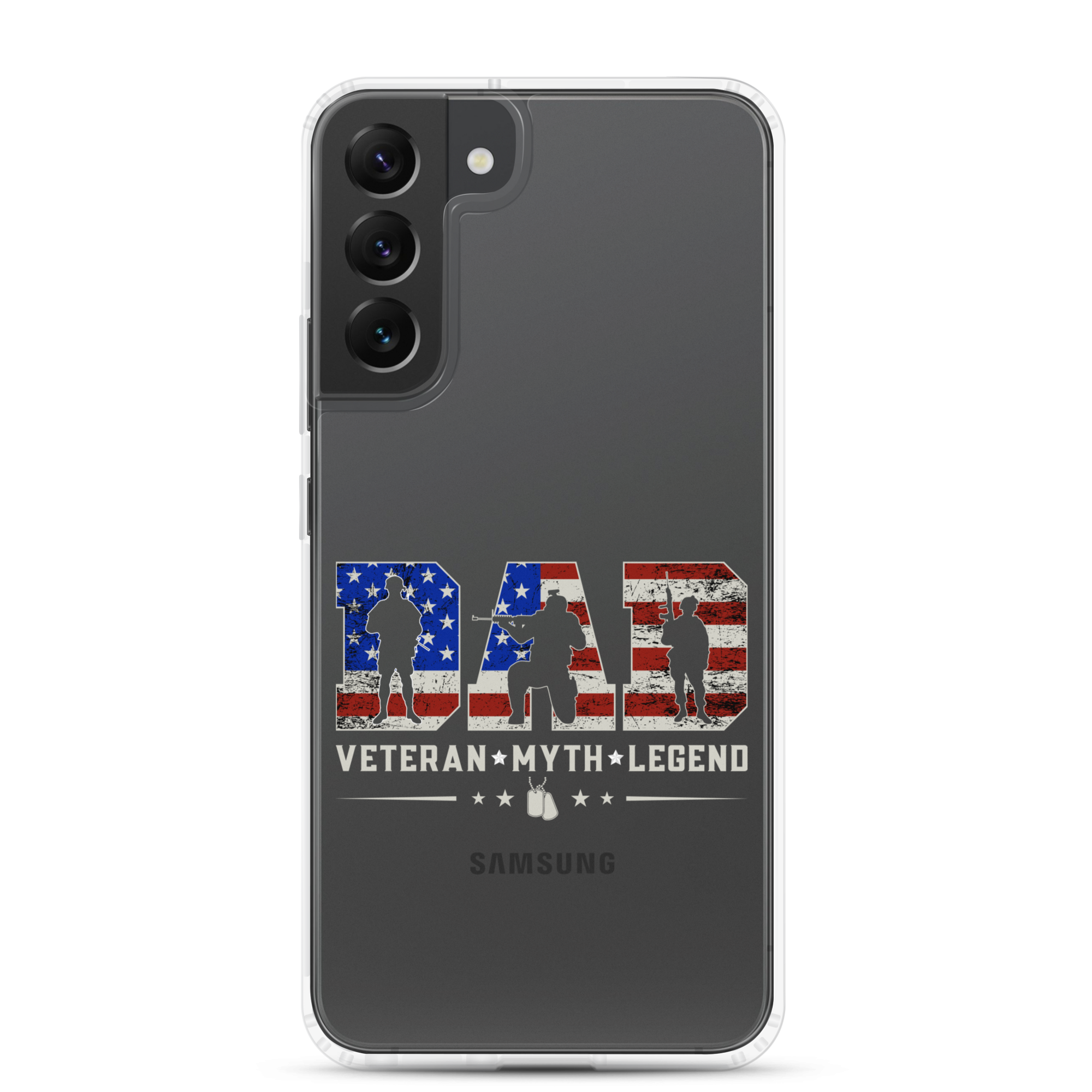 Dad Veteran Myth Legend Clear Case for Samsung®