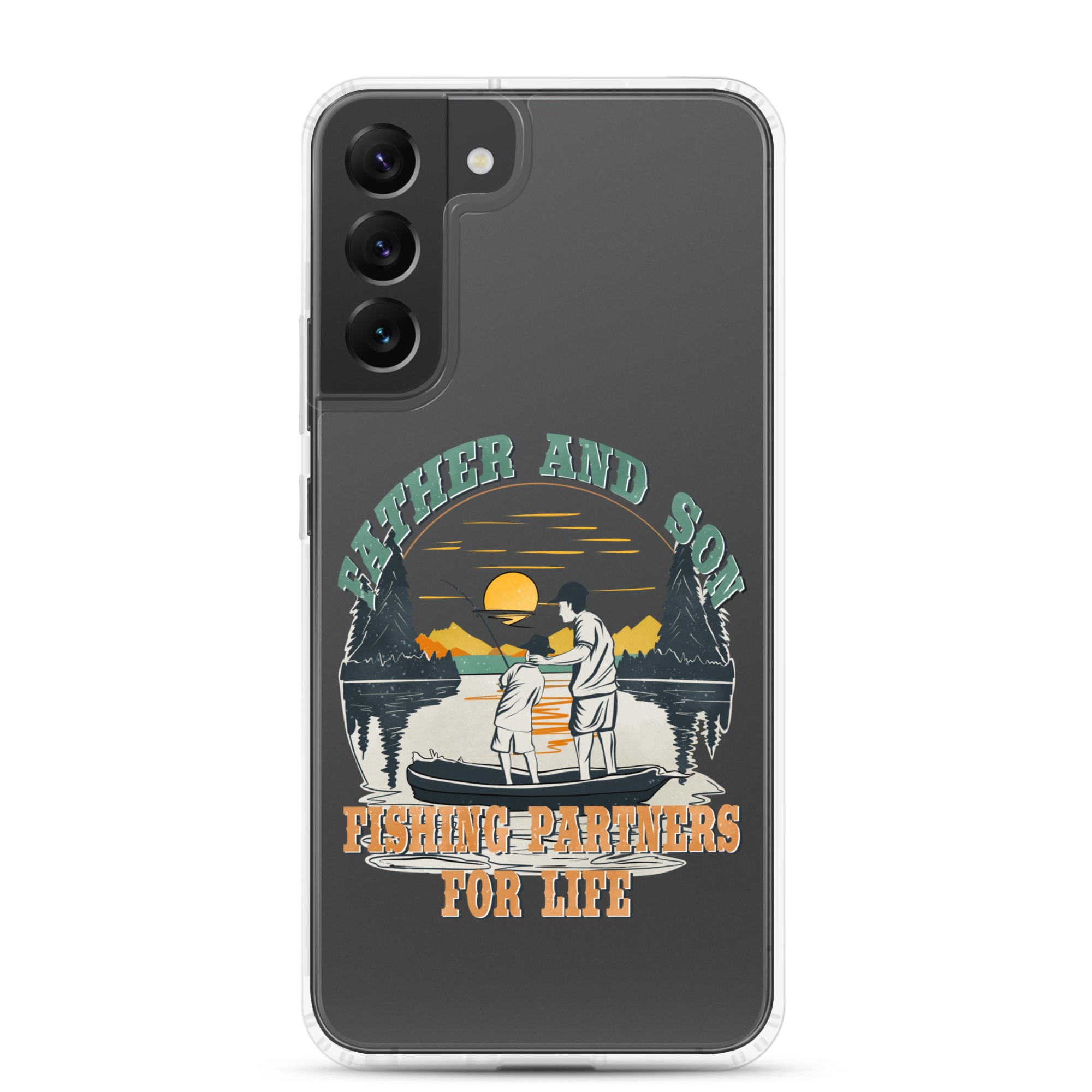 Father And Son Fishing Partners For Life Clear Case for Samsung®