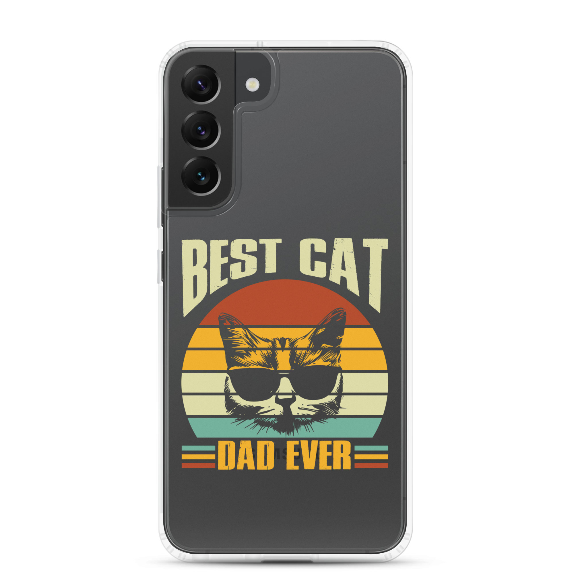 Best Cat Dad Ever Clear Case for Samsung®