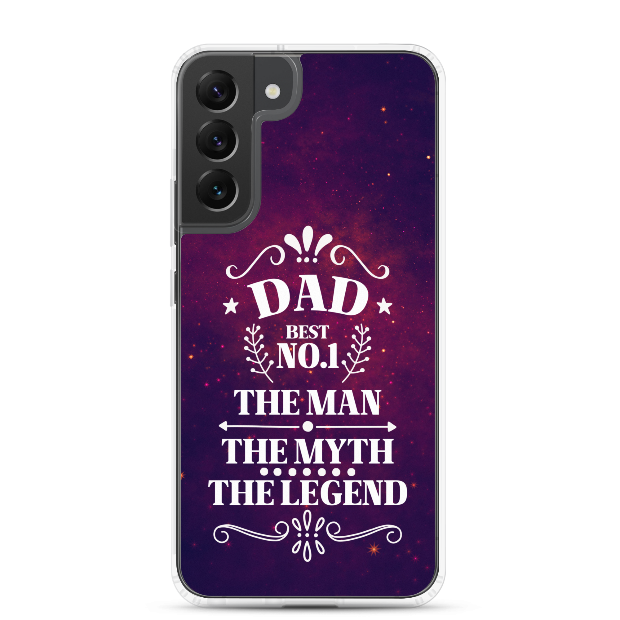 Dad Best Number 1 The Man The Myth The Legend Clear Case for Samsung®