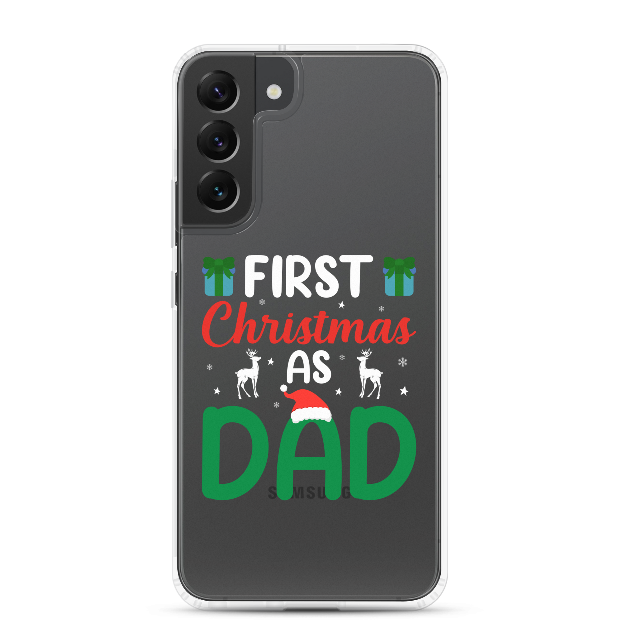 First Christmas As Dad Clear Case for Samsung®