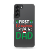 First Christmas As Dad Clear Case for Samsung®