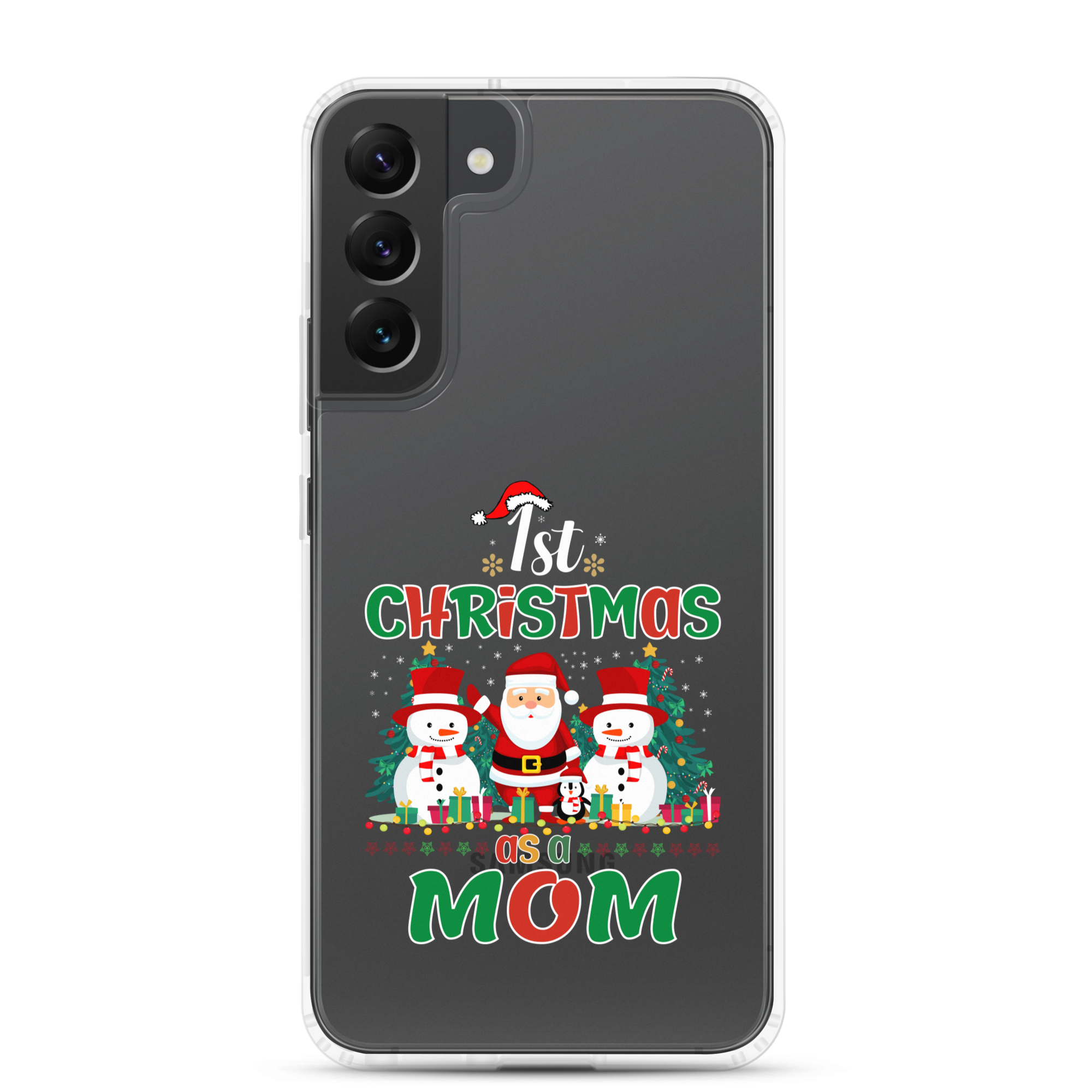 1st Christmas As A Mom Clear Case for Samsung®