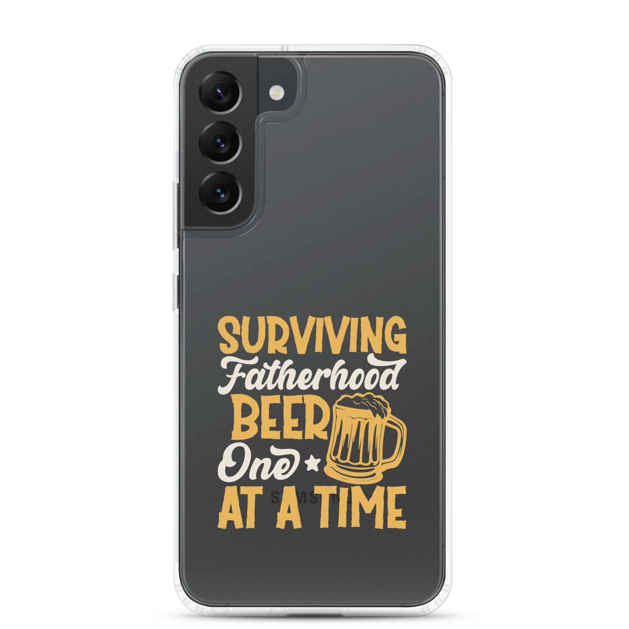 Surviving Fatherhood One Beer At A time Clear Case for Samsung®