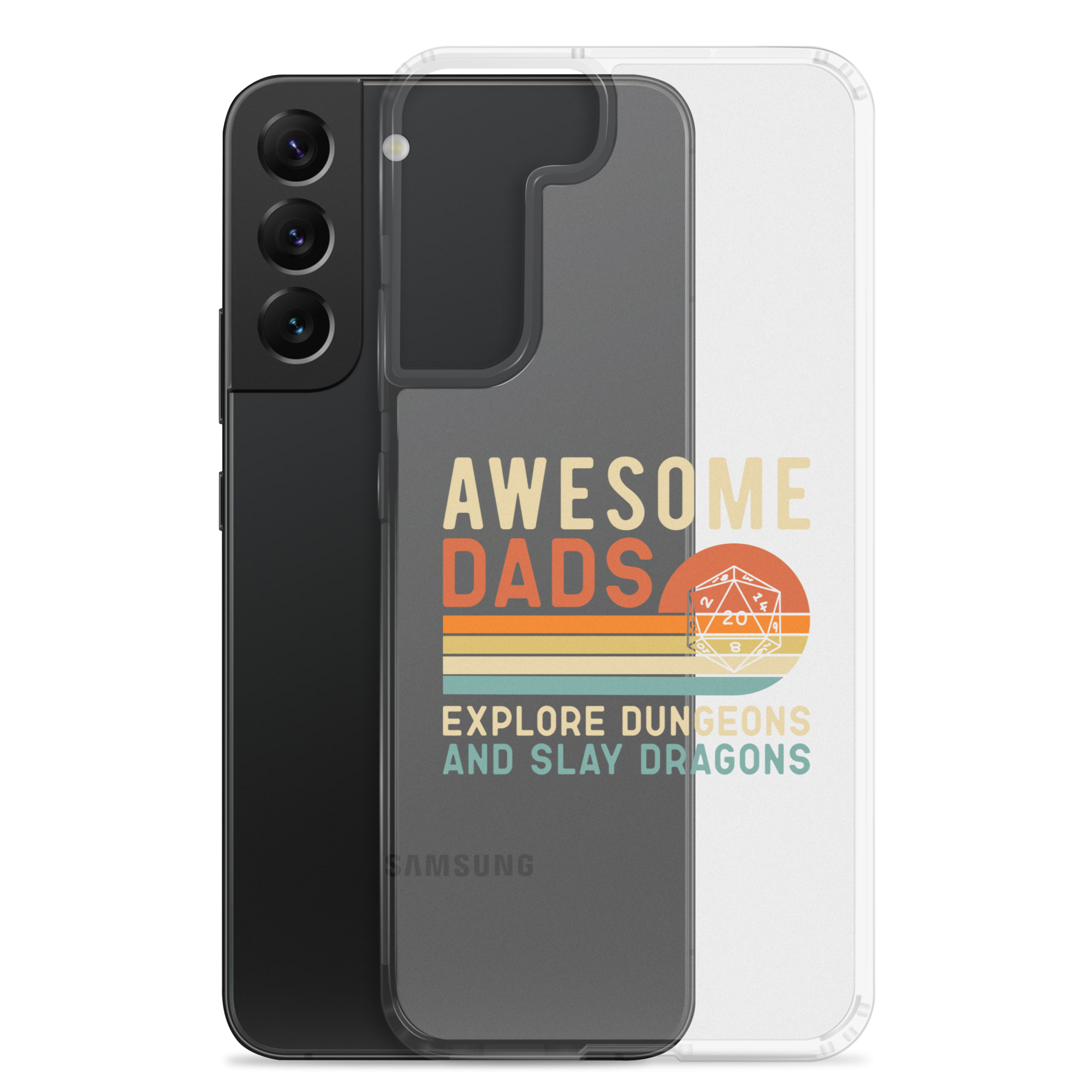 Awesome Dads Explore Dungeons And Slay Dragons Clear Case for Samsung®