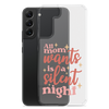 All Mom Wants Is A Silent Night Clear Case for Samsung®