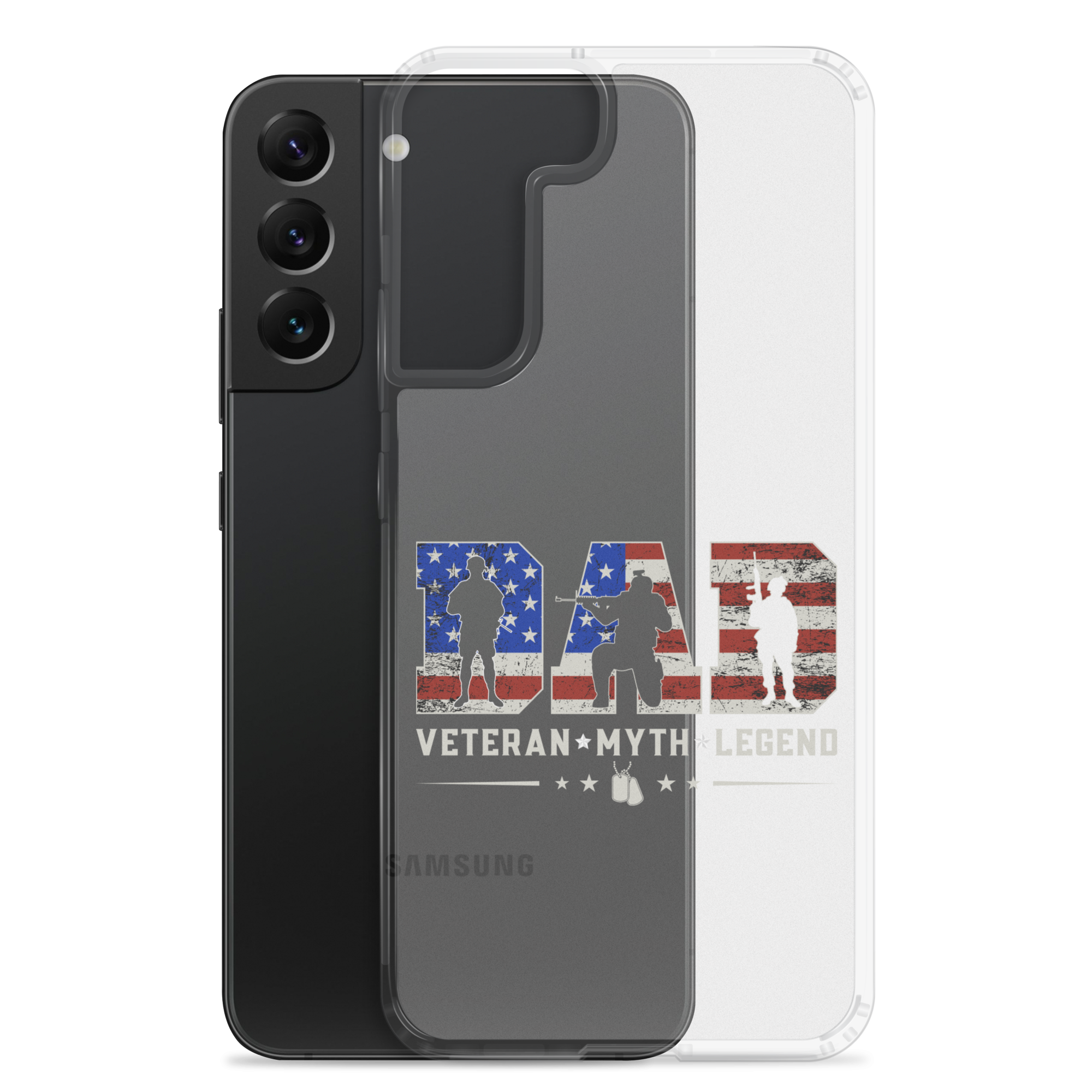 Dad Veteran Myth Legend Clear Case for Samsung®