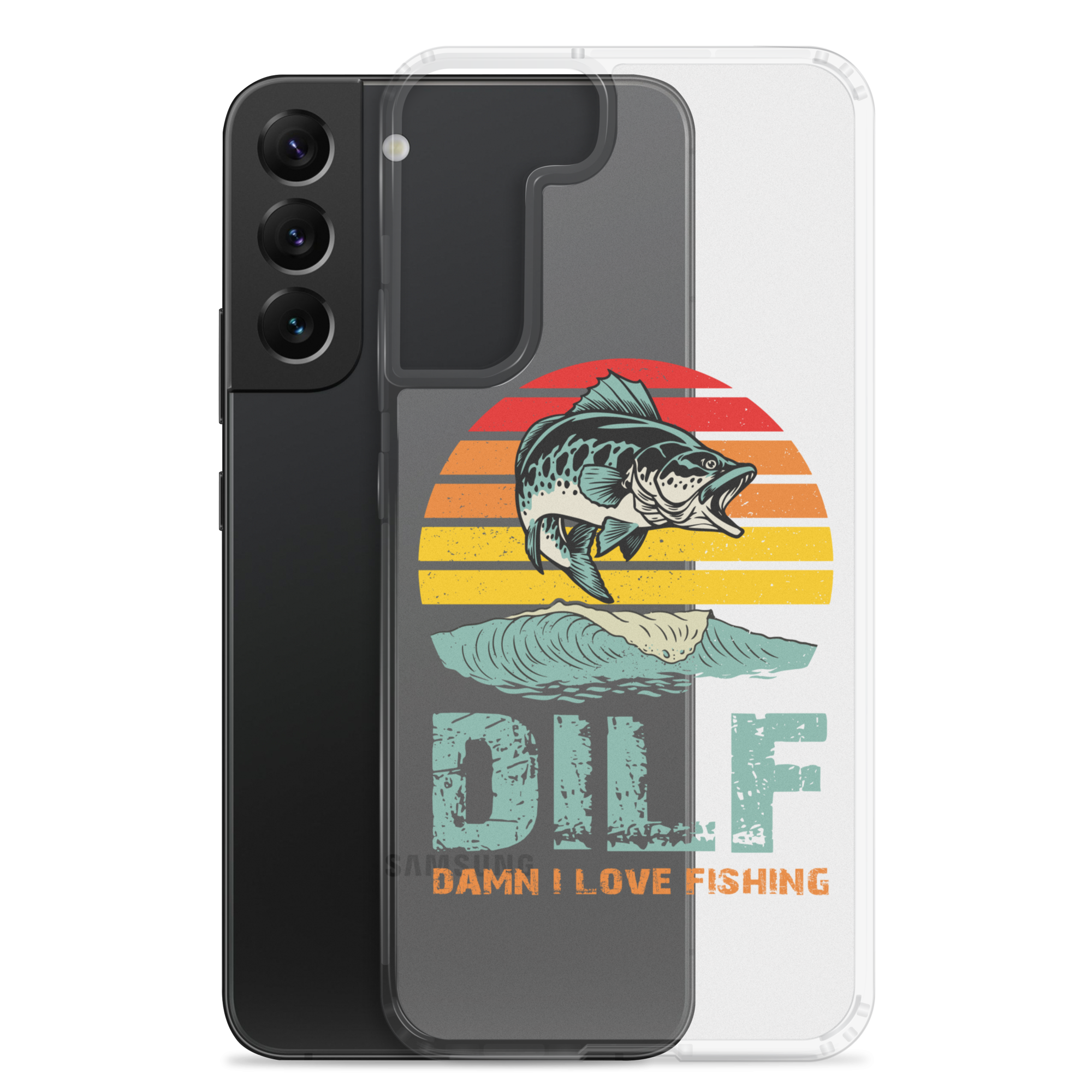 Dilf Damn I Love Fishing Clear Case for Samsung®