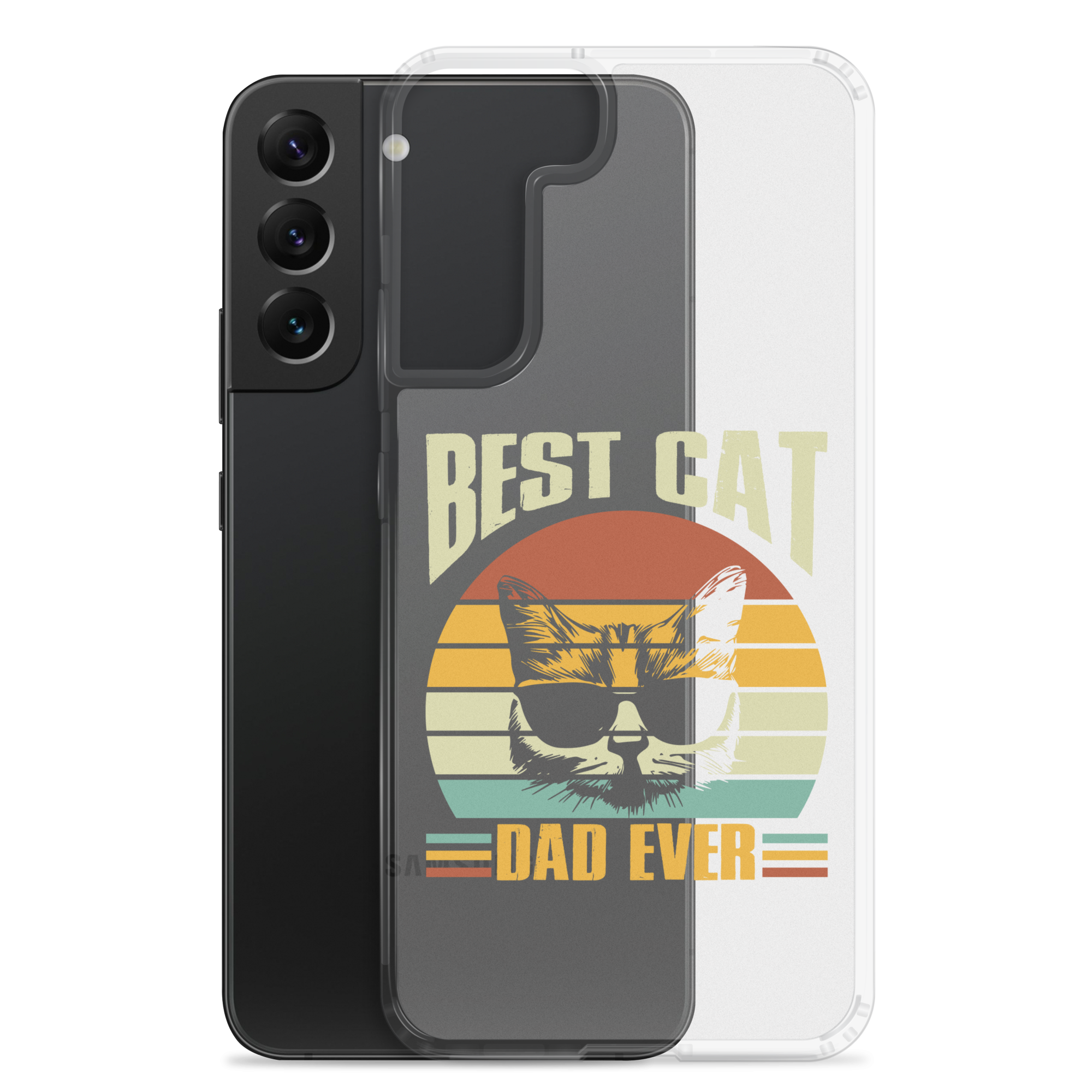 Best Cat Dad Ever Clear Case for Samsung®