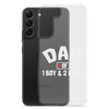 Dad Of 1 Boy And 2 Girls Clear Case for Samsung®