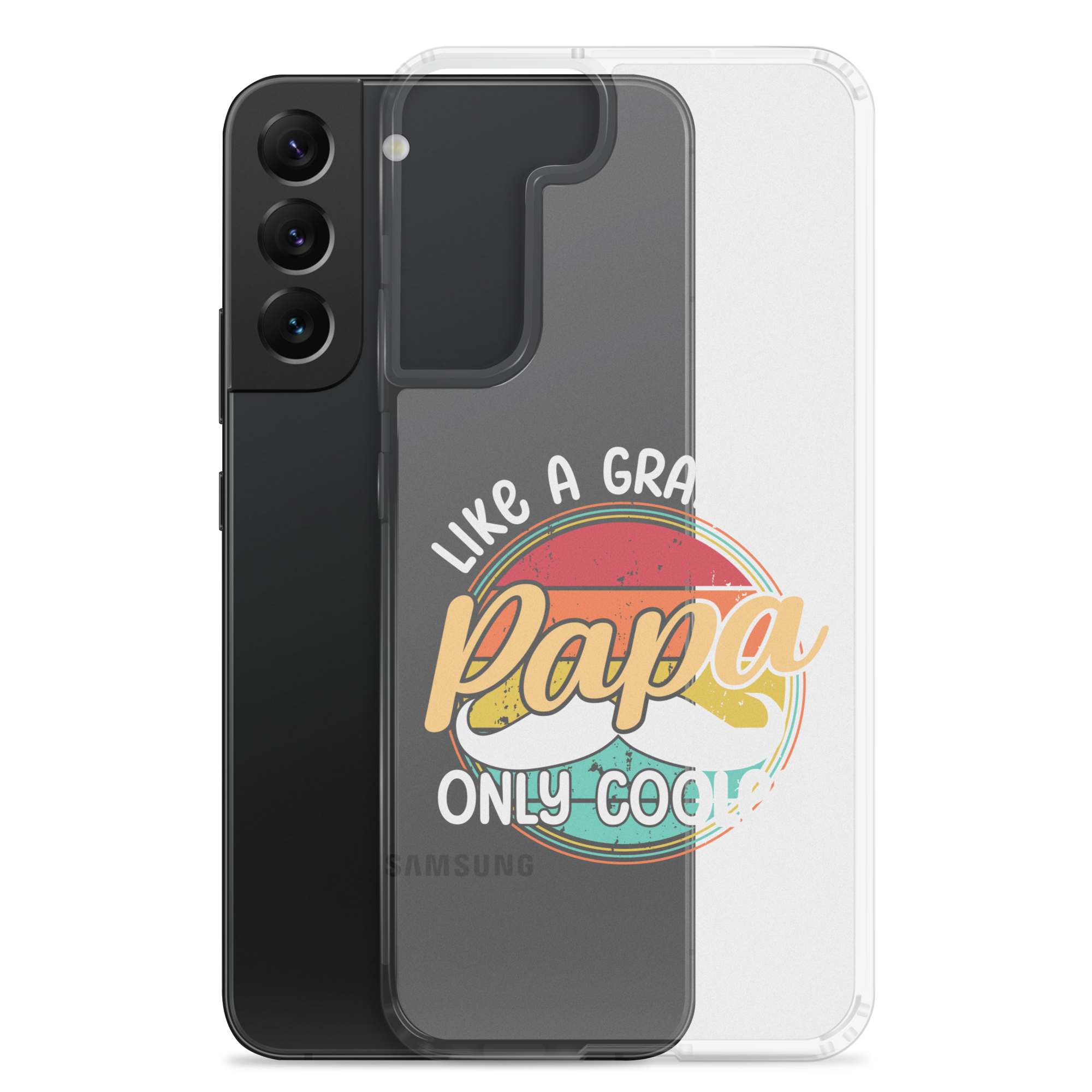 Papa Like A Grandpa Only Cooler Clear Case for Samsung®