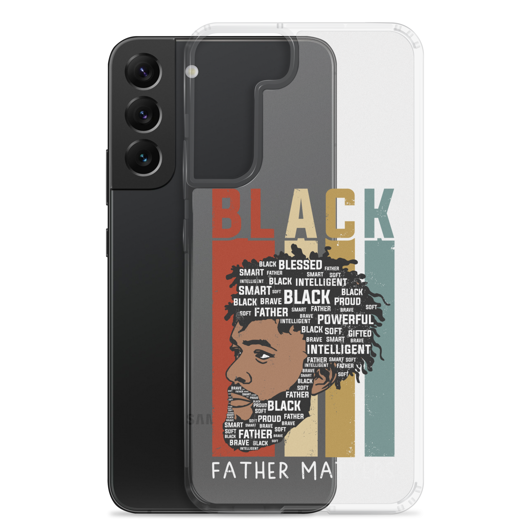 Black Father Matters Clear Case for Samsung®