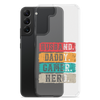 Husband, Daddy, Gamer, Hero Clear Case for Samsung®