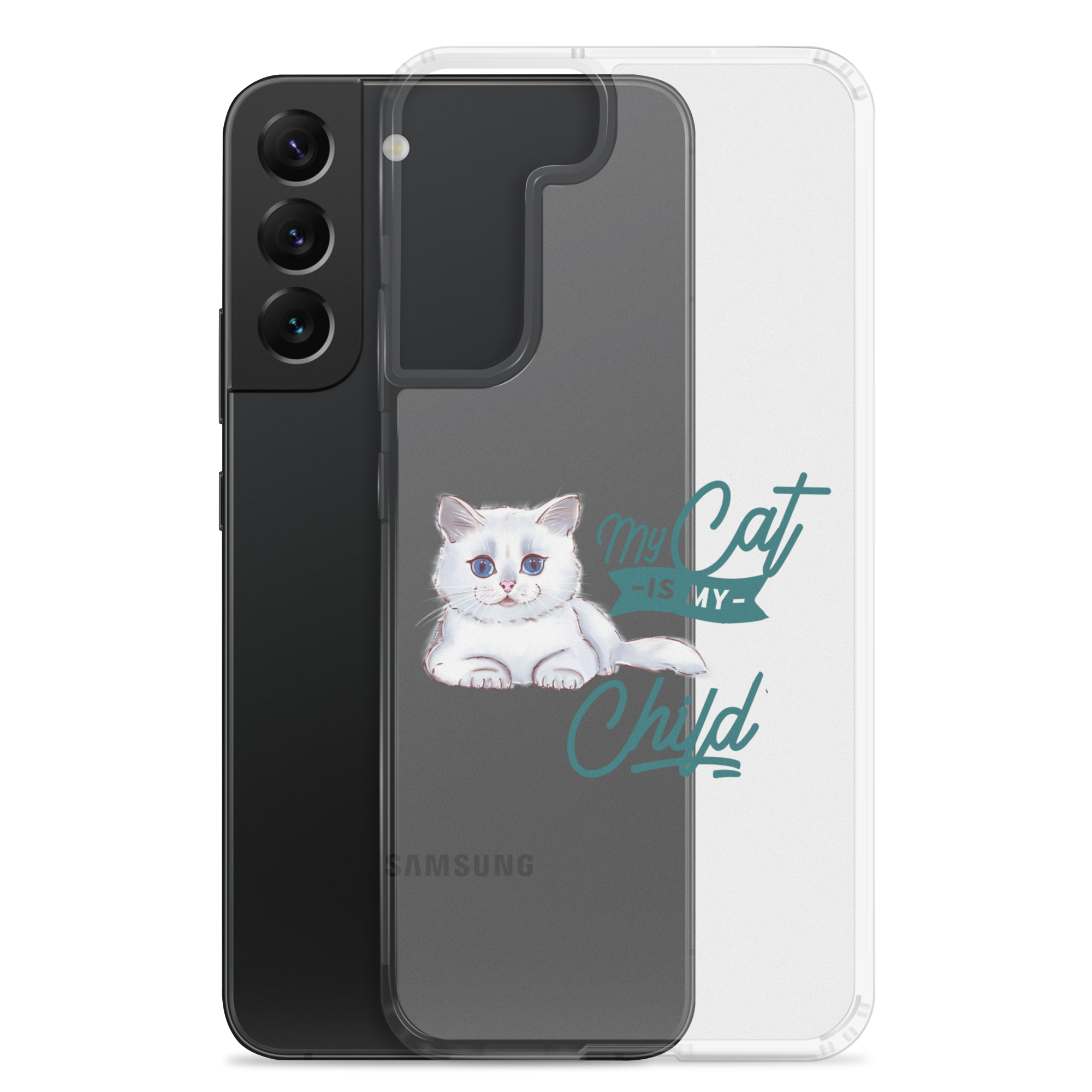 My Cat Is My Child Clear Case for Samsung®