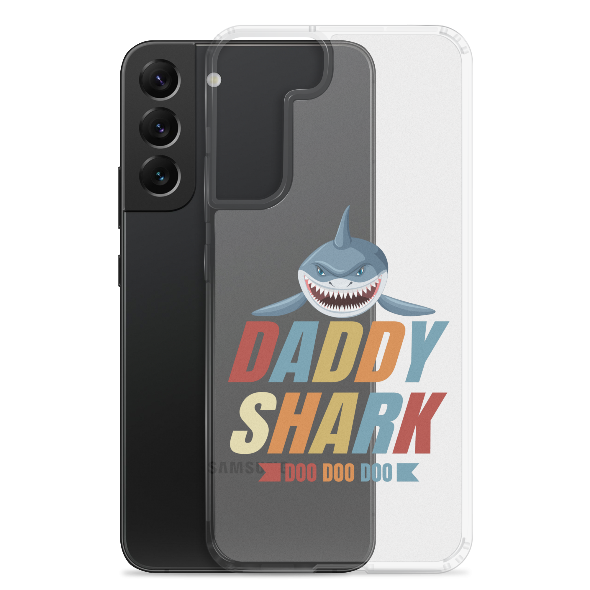 Daddy Shark Doo Doo Doo Clear Case for Samsung®