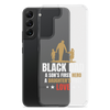 Black Dad A Son's First Hero A Daughter's First Love Clear Case for Samsung®