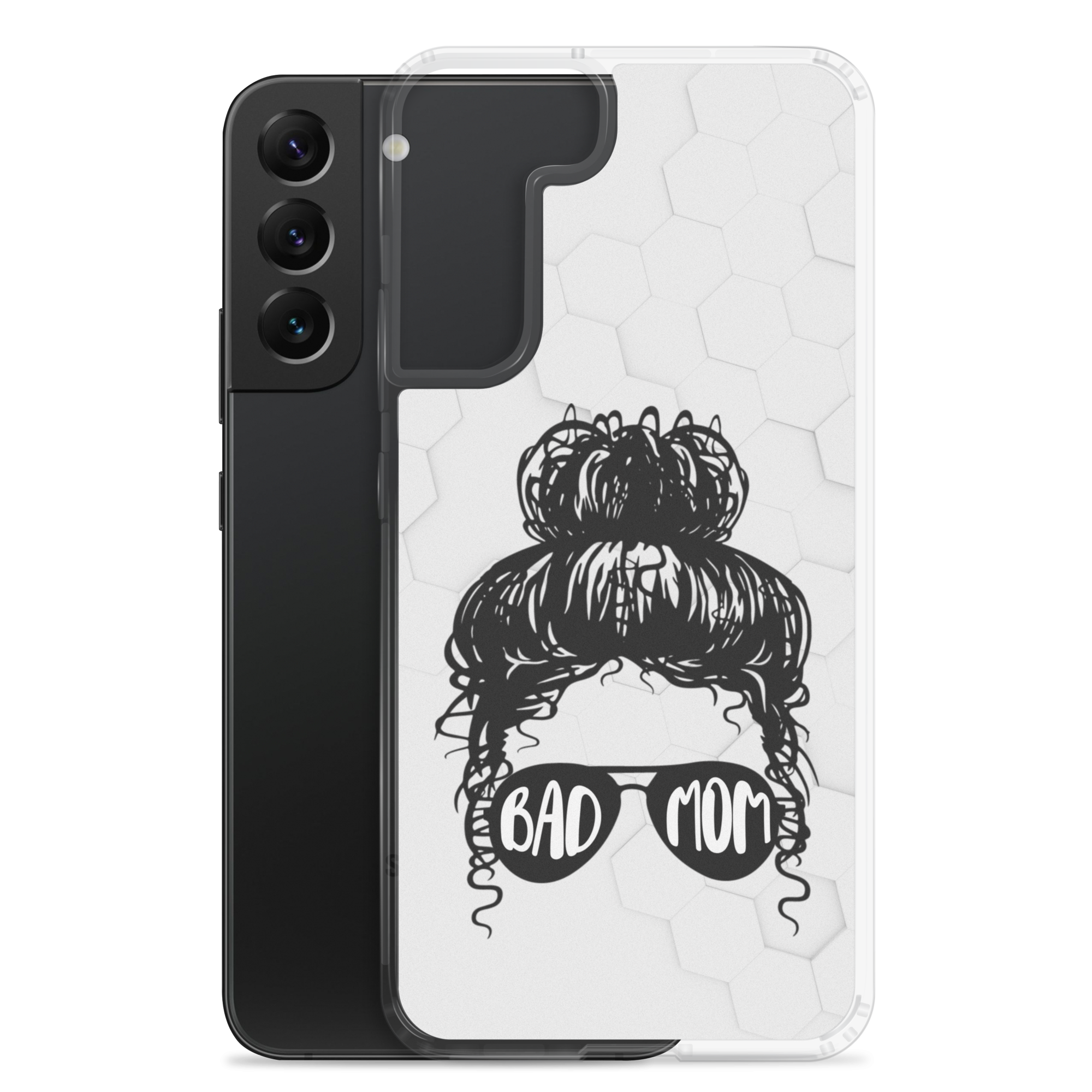 Bad Mom Messy Bun Clear Case for Samsung®