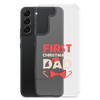 First Christmas As Dad Clear Case for Samsung®