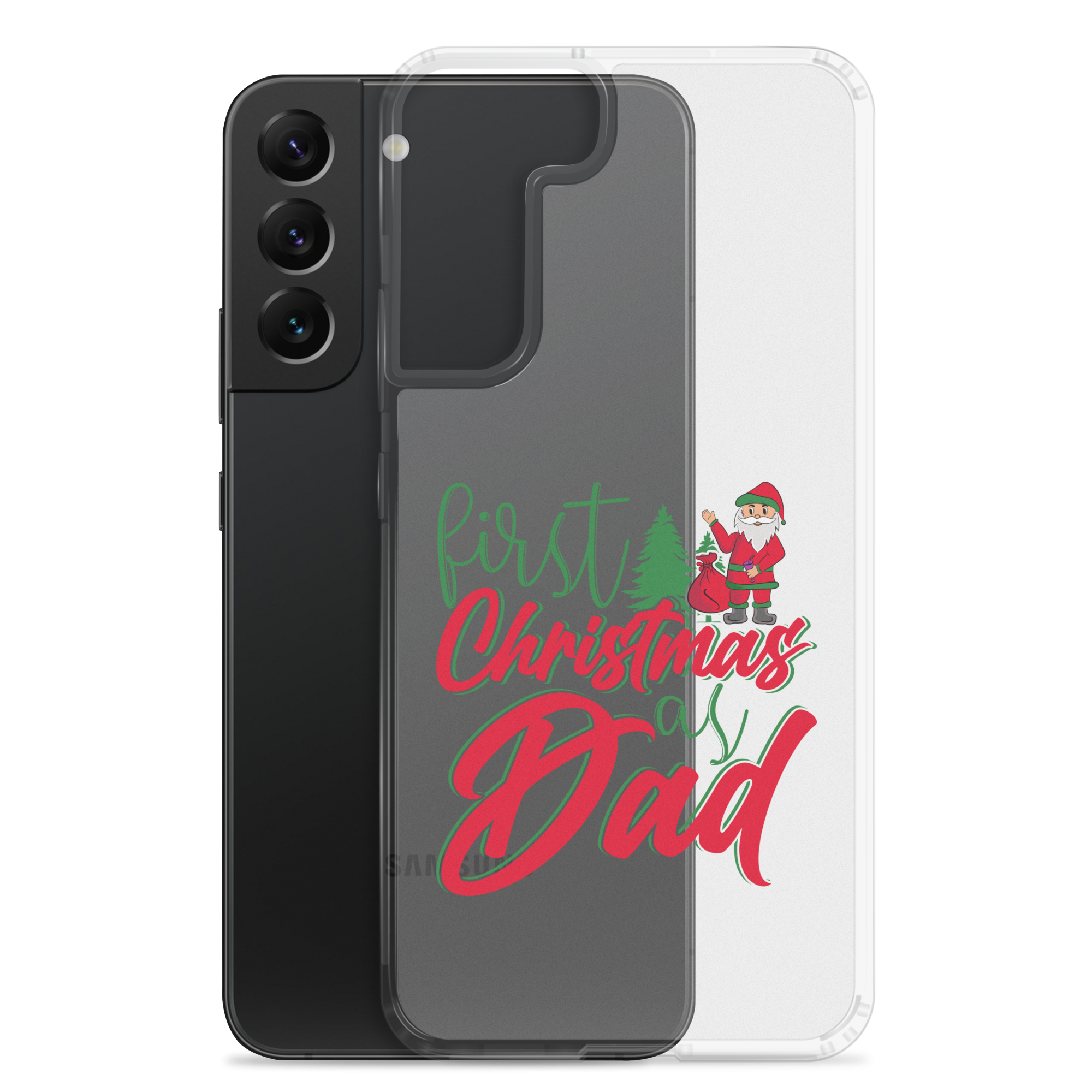 First Christmas As Dad Clear Case for Samsung®