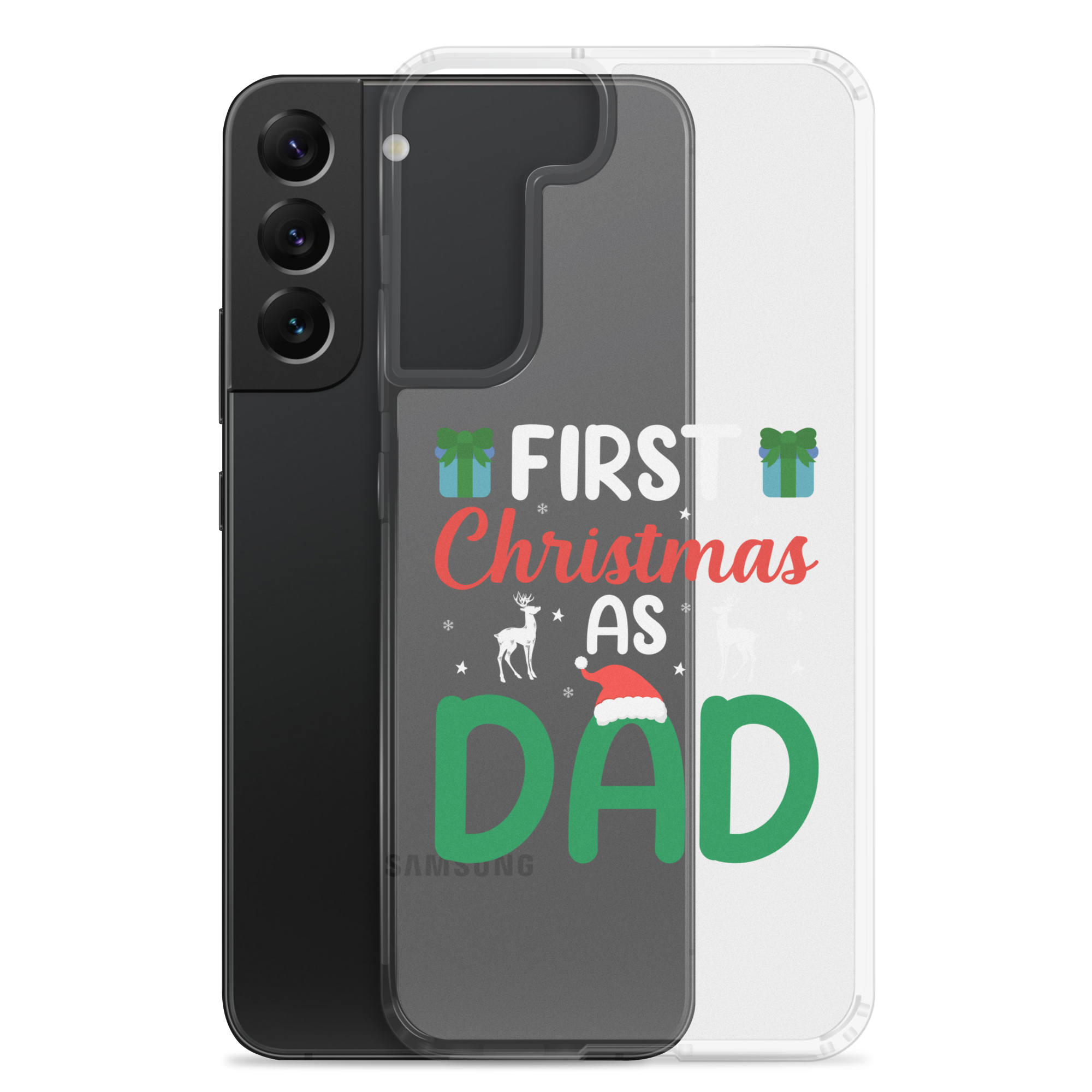 First Christmas As Dad Clear Case for Samsung®