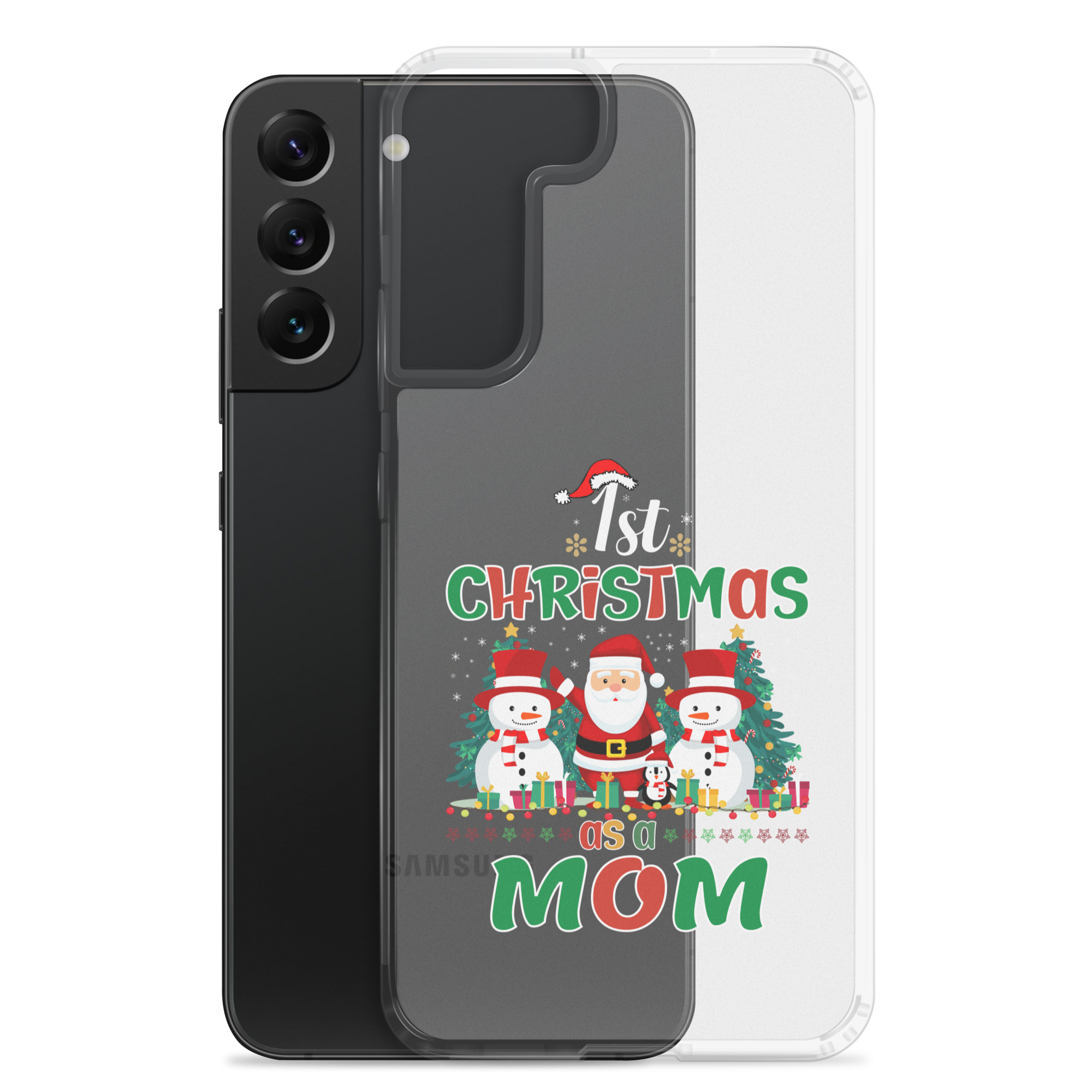 1st Christmas As A Mom Clear Case for Samsung®